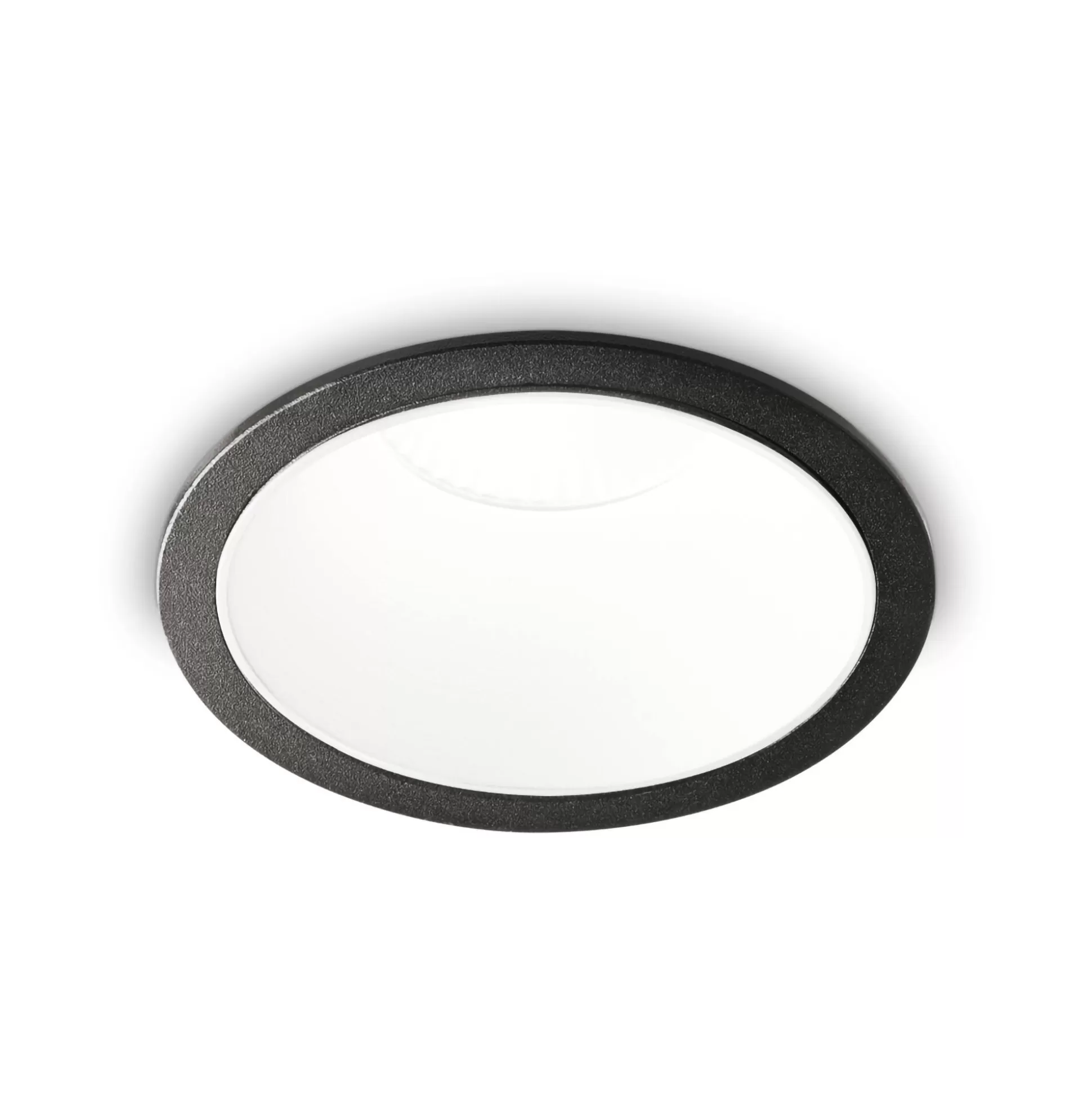Dmora Lampade Da Incasso<Ideal-Lux - Lampada da incasso GAME TRIM ROUND 11W 3000K BK WH, 9 x 9 x h8 cm, Bianco e Nero