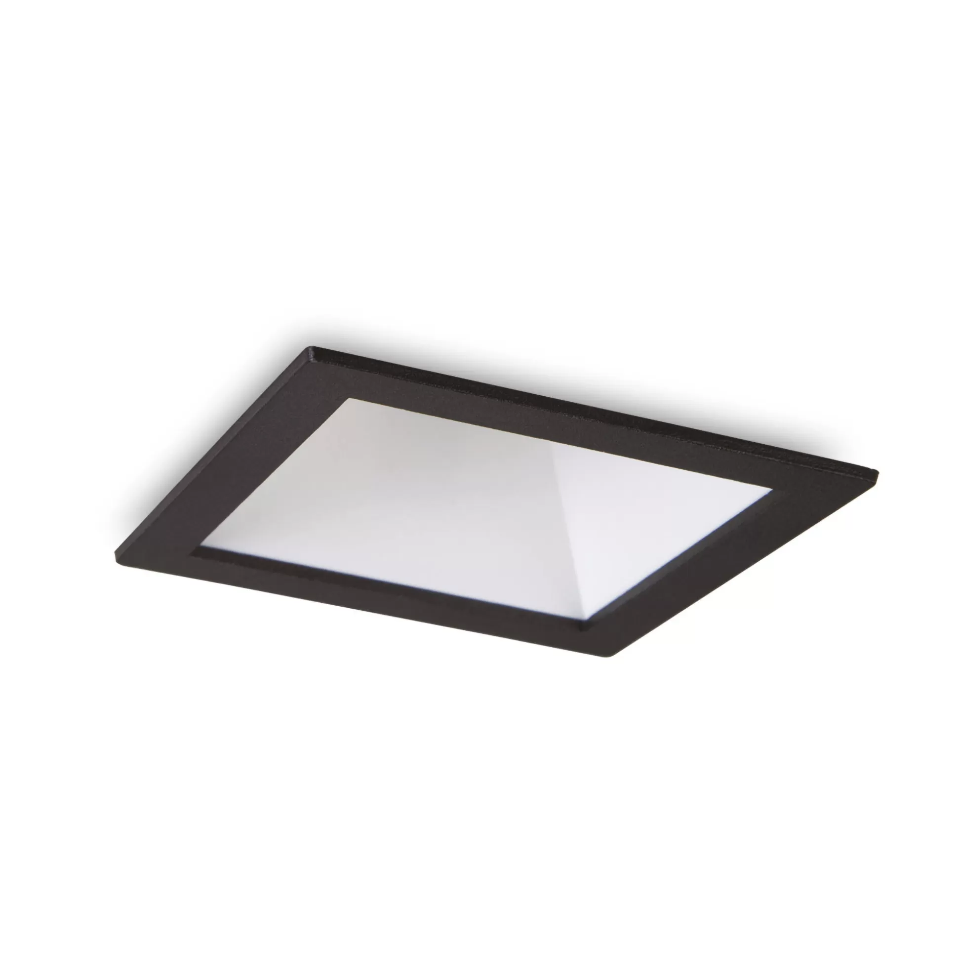Dmora Lampade Da Incasso<Ideal-Lux - Lampada da incasso GAME TRIM SQUARE 11W 3000K BK WH, 8 x 8 x h12 cm, Bianco e Nero