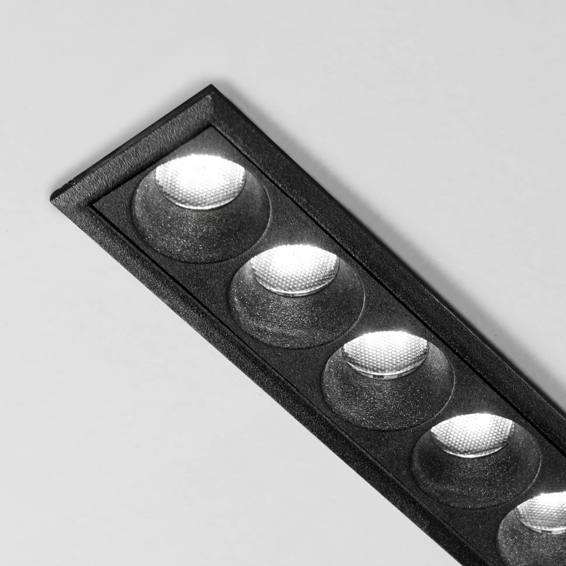 Dmora Lampade Da Incasso<Ideal-Lux - Lampada da incasso LIKA FI SLIM 20W 3000K BK, 24 x 3 x h4 cm,
