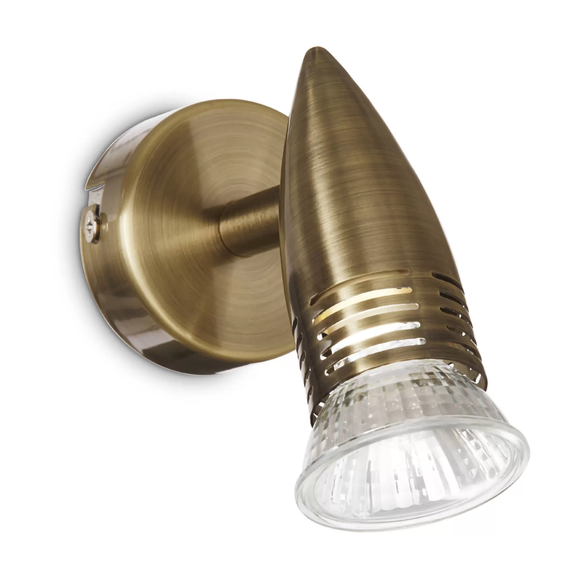 Dmora Lampade Da Parete<Ideal-Lux - Lampada da parete ALFA AP1 BRUNITO, 6 x 11 x h11 cm,