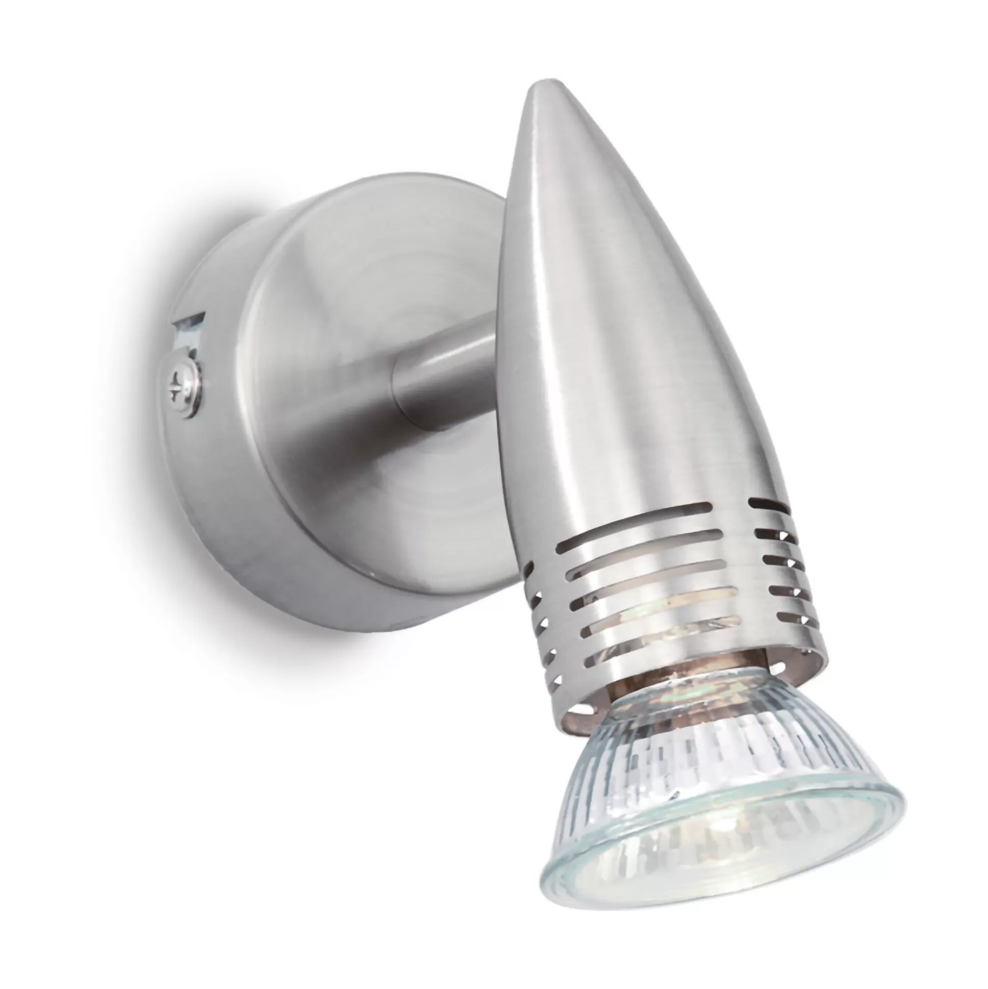 Dmora Lampade Da Parete<Ideal-Lux - Lampada da parete ALFA AP1 NICKEL, 6 x 11 x h11 cm,