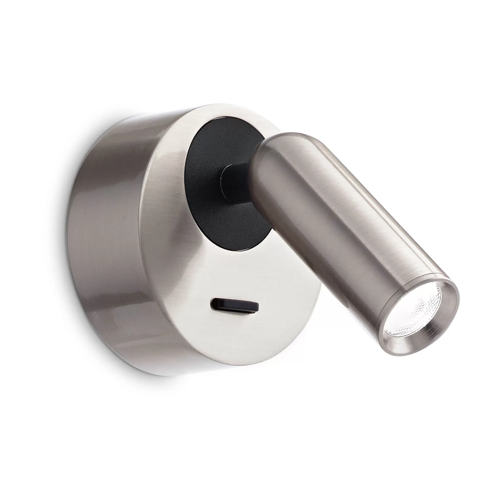 Dmora Lampade Da Parete<Ideal-Lux - Lampada da parete BEAN AP ROUND NICKEL, 7 x 9 x h11 cm,