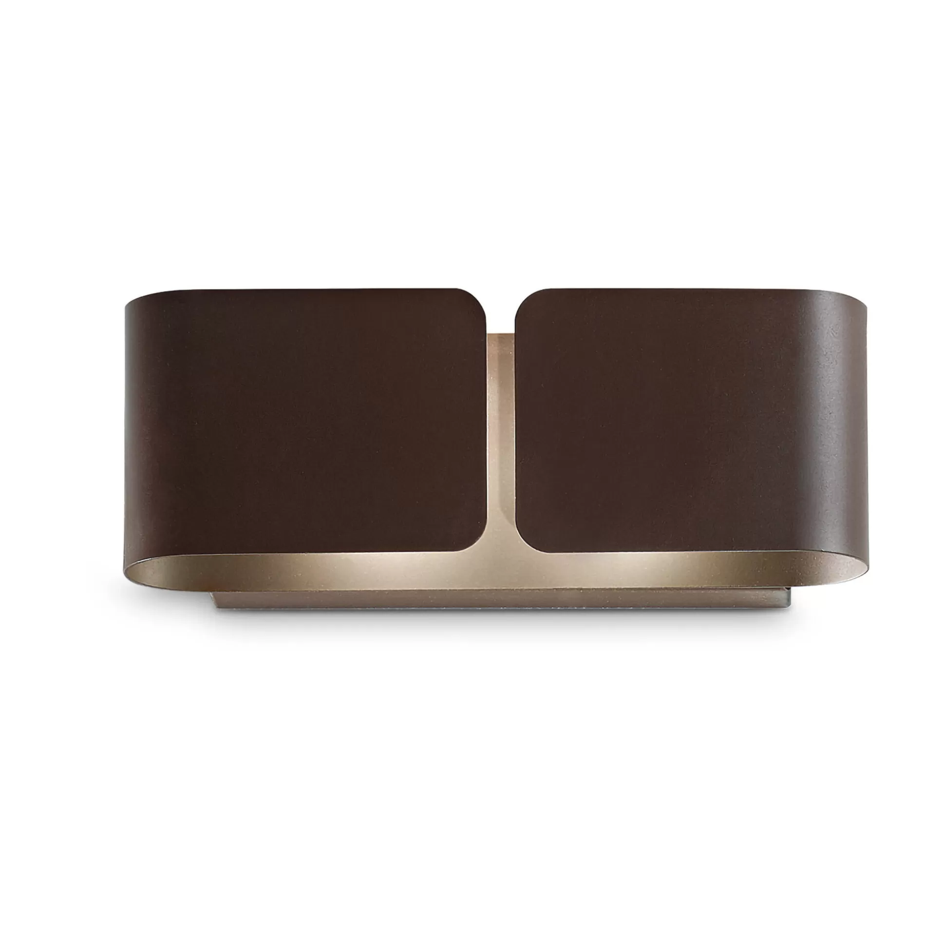 Dmora Lampade Da Parete<Ideal-Lux - Lampada da parete CLIP AP2 MINI COFFEE, 25 x 9 x h8 cm,
