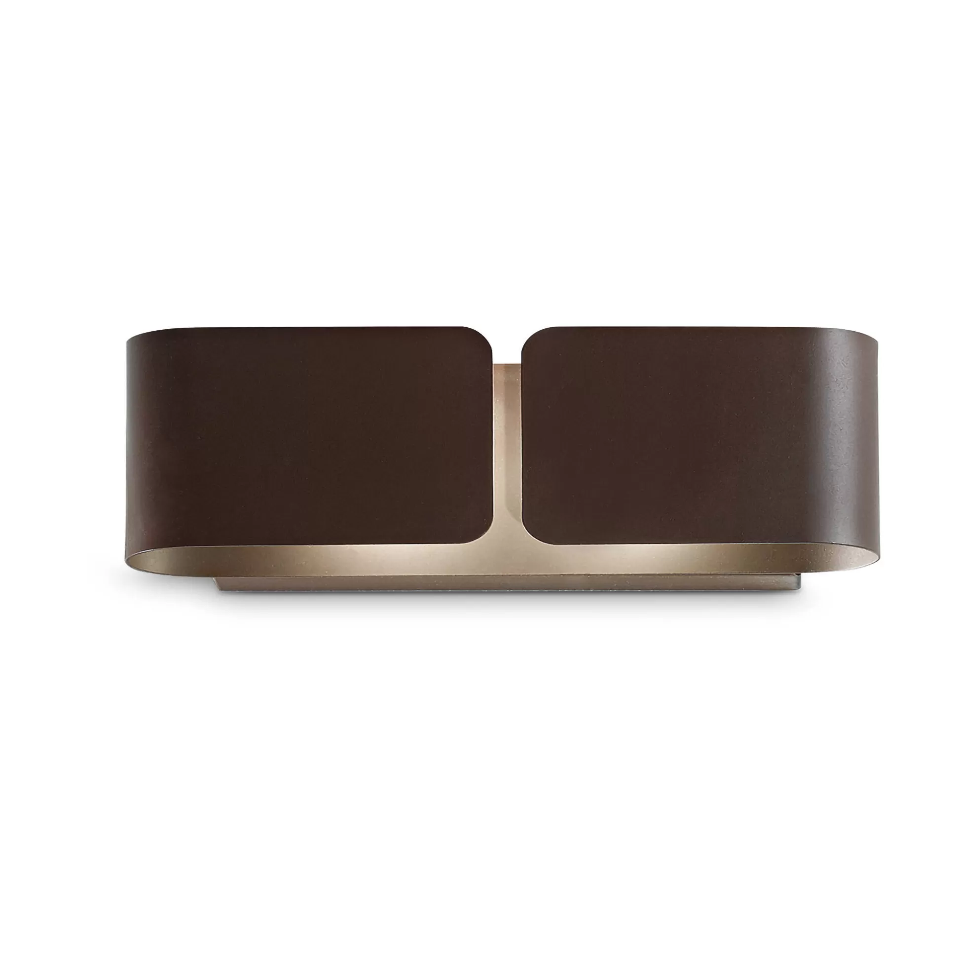 Dmora Lampade Da Parete<Ideal-Lux - Lampada da parete CLIP AP2 SMALL COFFEE, 44 x 13 x h11 cm,