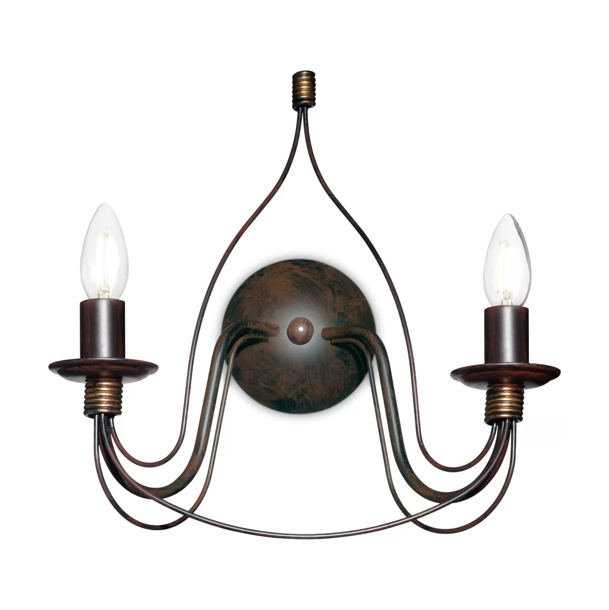Dmora Lampade Da Parete<Ideal-Lux - Lampada da parete CORTE AP2 , Made in Italy, 36 x 37 x h21 cm,