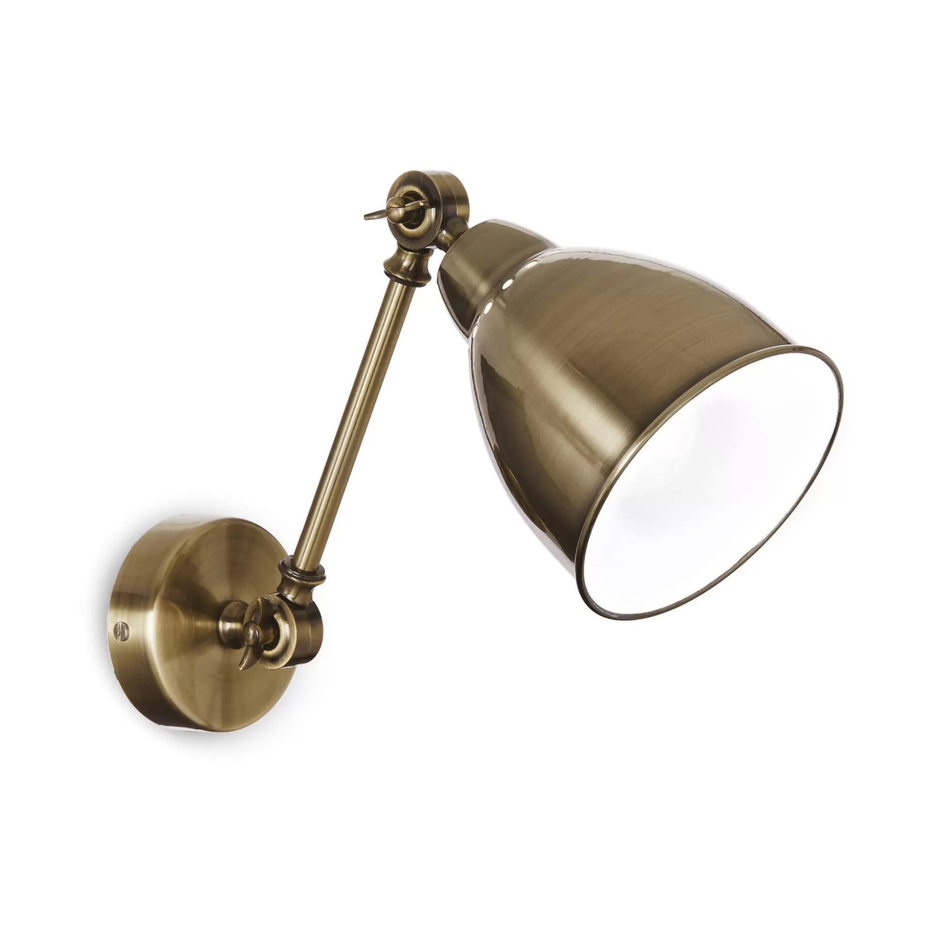 Dmora Lampade Da Parete<Ideal-Lux - Lampada da parete NEWTON AP1 BRUNITO, 14 x 23 x h44 cm,