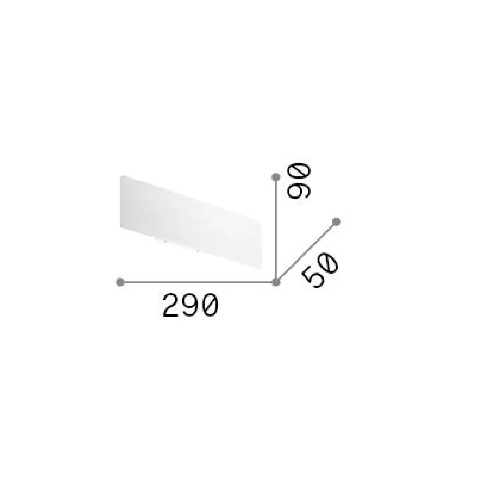 Dmora Lampade Da Parete<Ideal-Lux - Lampada da parete ZIG ZAG AP D29 3000K , 29 x 9 x h5 cm,