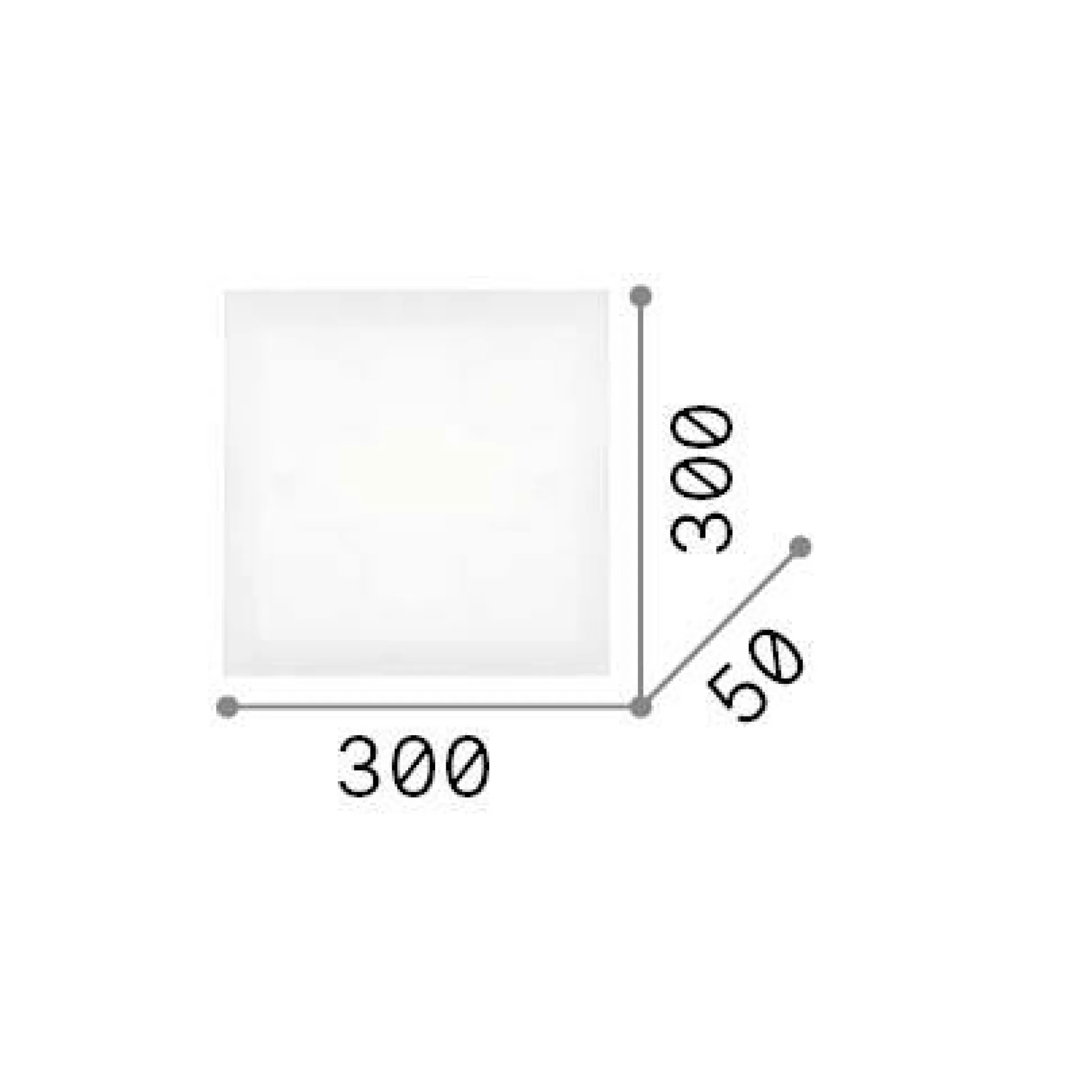 Dmora Lampade Da Soffitto<Ideal-Lux - Lampada da soffitto FLAT PL4 D30, 30 x 30 x h5 cm,