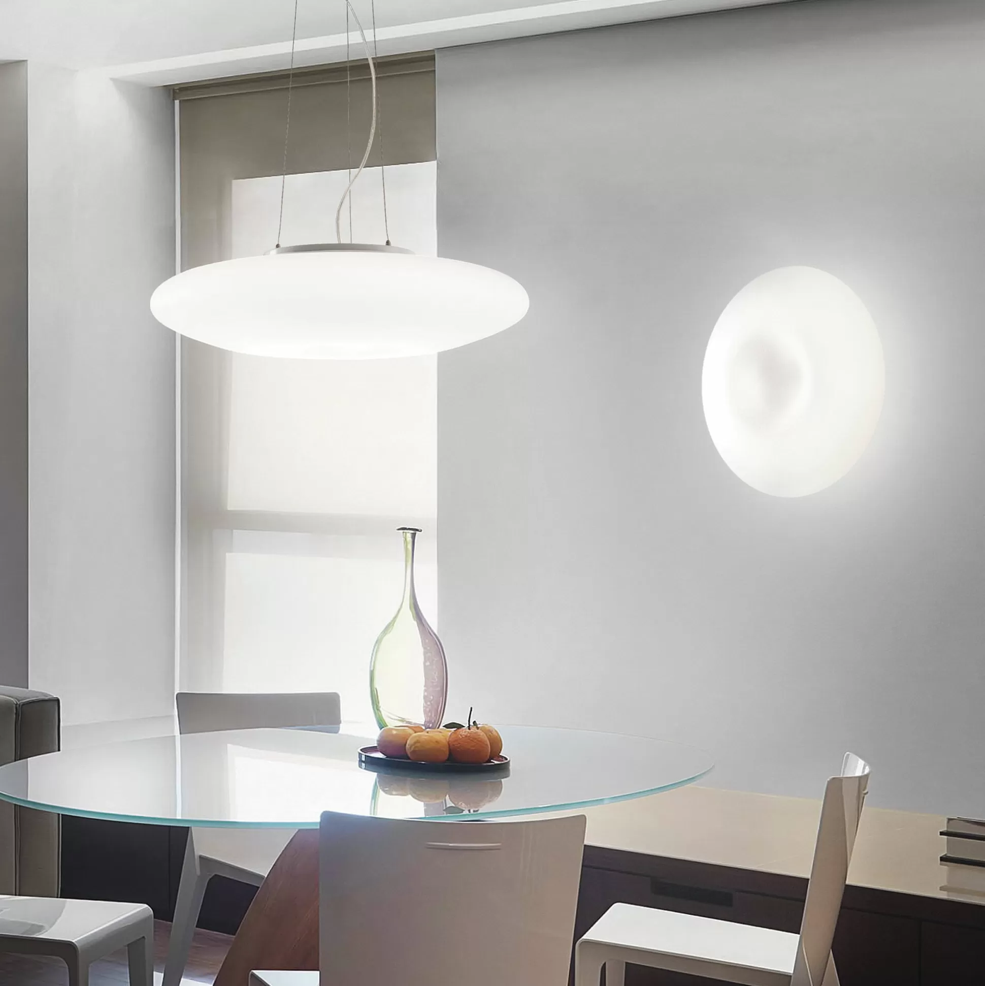 Dmora Lampade Da Soffitto<Ideal-Lux - Lampada da soffitto GLORY PL2 D40, 40 x 40 x h15 cm,
