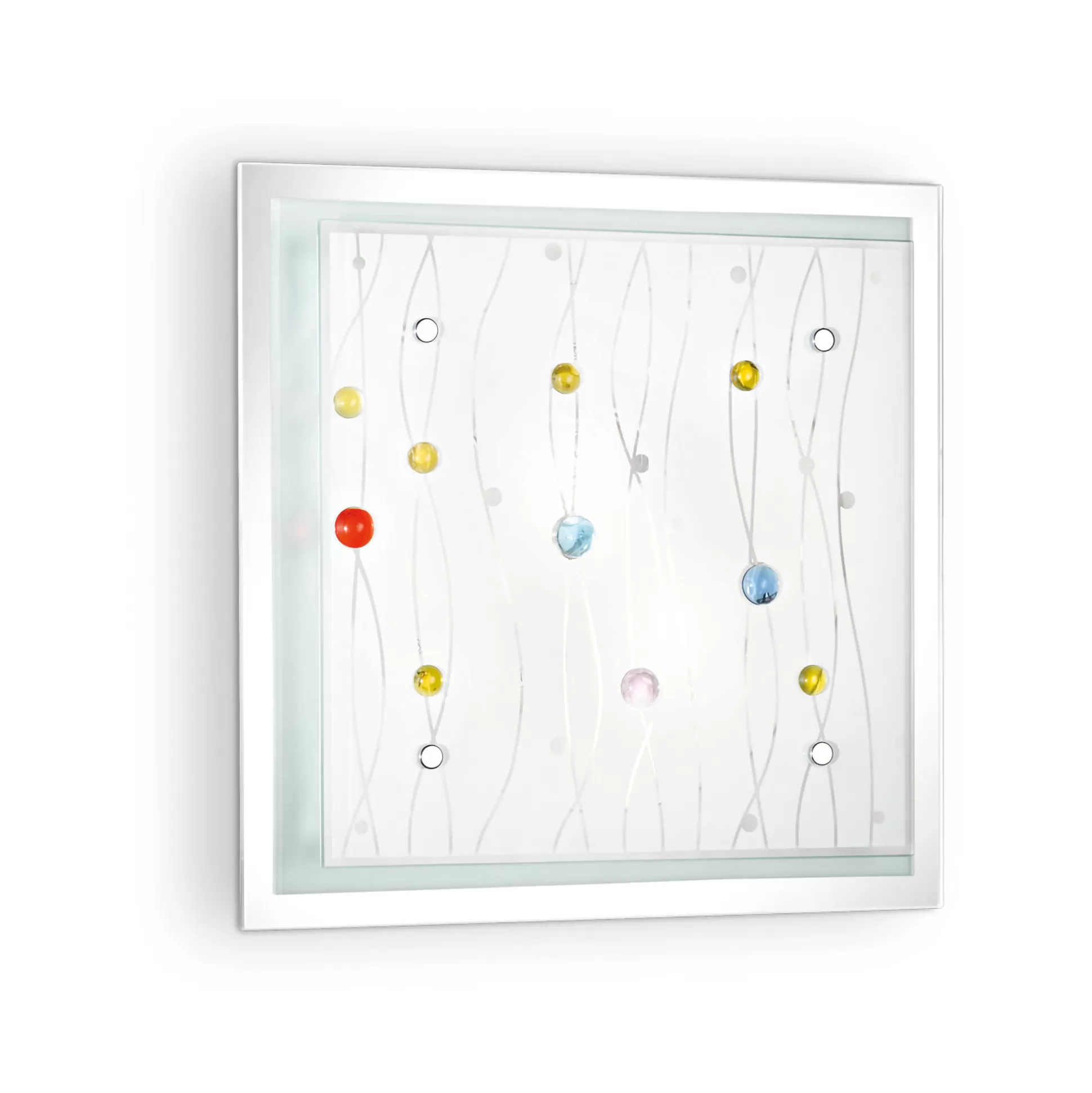 Dmora Lampade Da Soffitto<Ideal-Lux - Lampada da soffitto OCEAN PL2 COLOR, 28 x 9 x h28 cm,