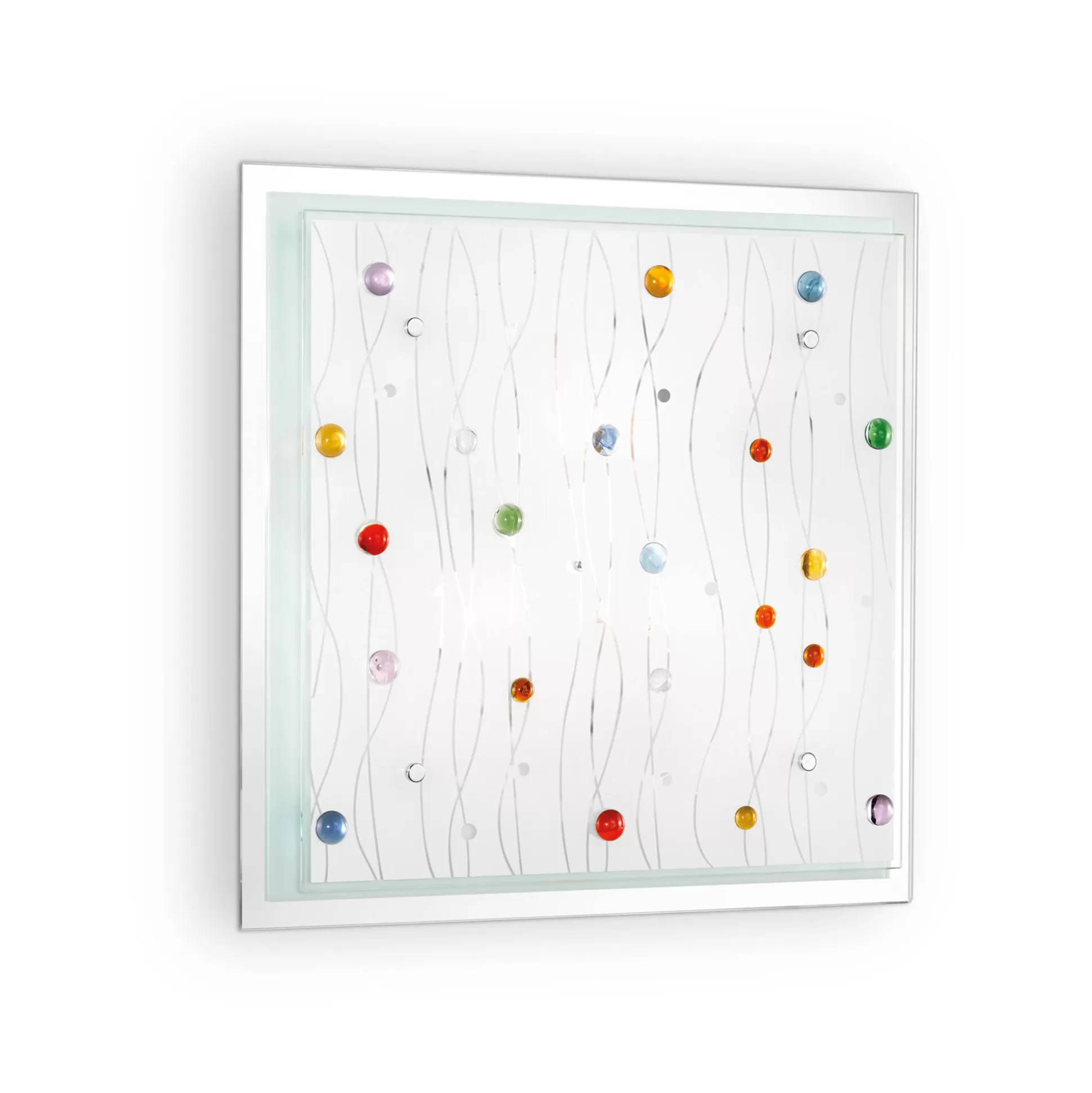Dmora Lampade Da Soffitto<Ideal-Lux - Lampada da soffitto OCEAN PL3 COLOR, 42 x 9 x h42 cm,