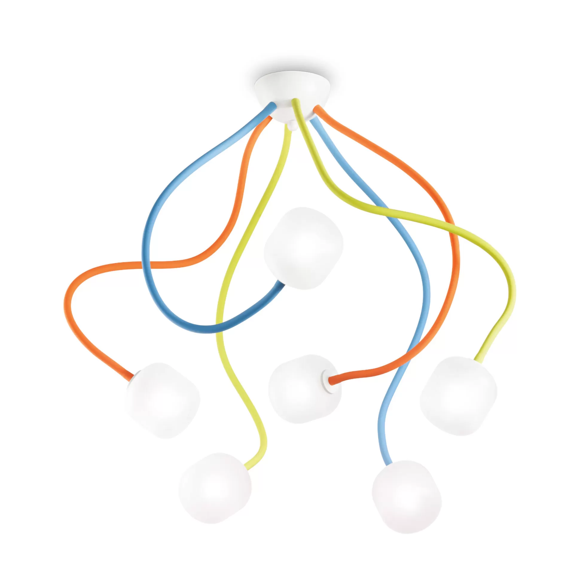Dmora Lampade Da Soffitto<Ideal-Lux - Lampada da soffitto OCTOPUS PL6 COLOR, 50 x 50 x h34 cm,