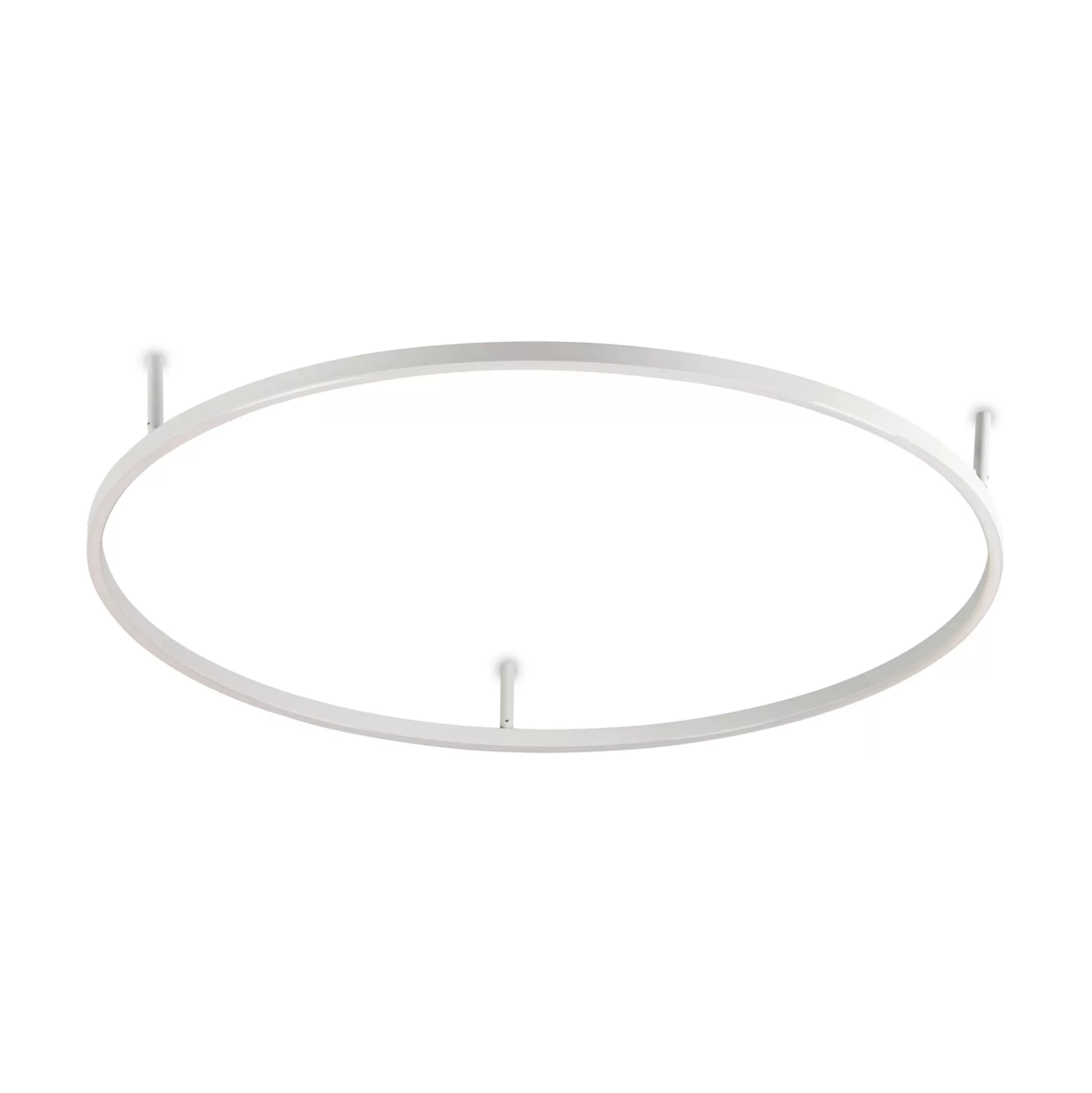 Dmora Lampade Da Soffitto<Ideal-Lux - Lampada da soffitto ORACLE SLIM PL D090 ROUND 3000K ON-OFF WH, 90 x 90 x h7 cm,