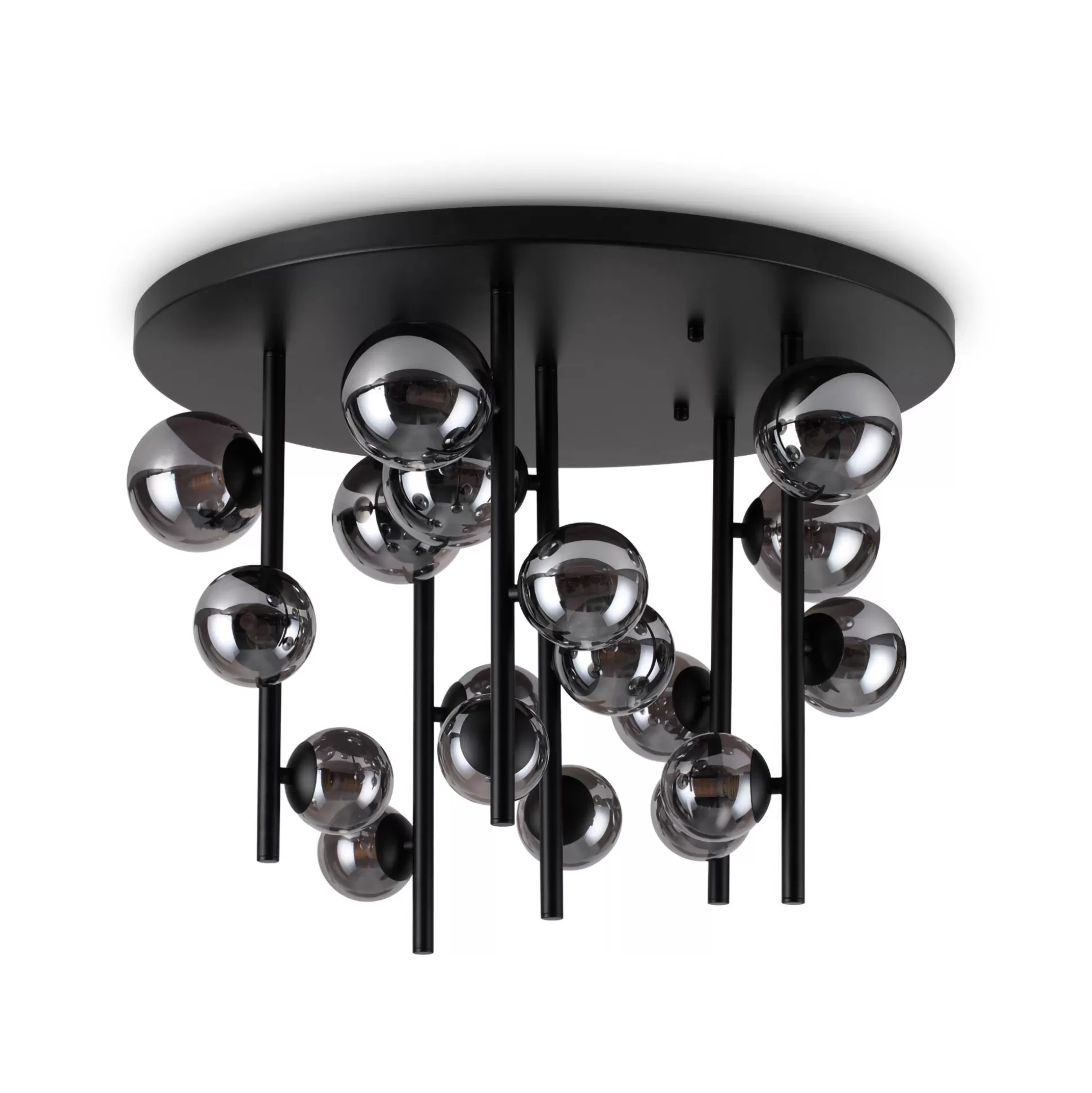 Dmora Lampade Da Soffitto<Ideal-Lux - Lampada da soffitto PERLAGE PL18 FUME', 75 x 75 x h51 cm,