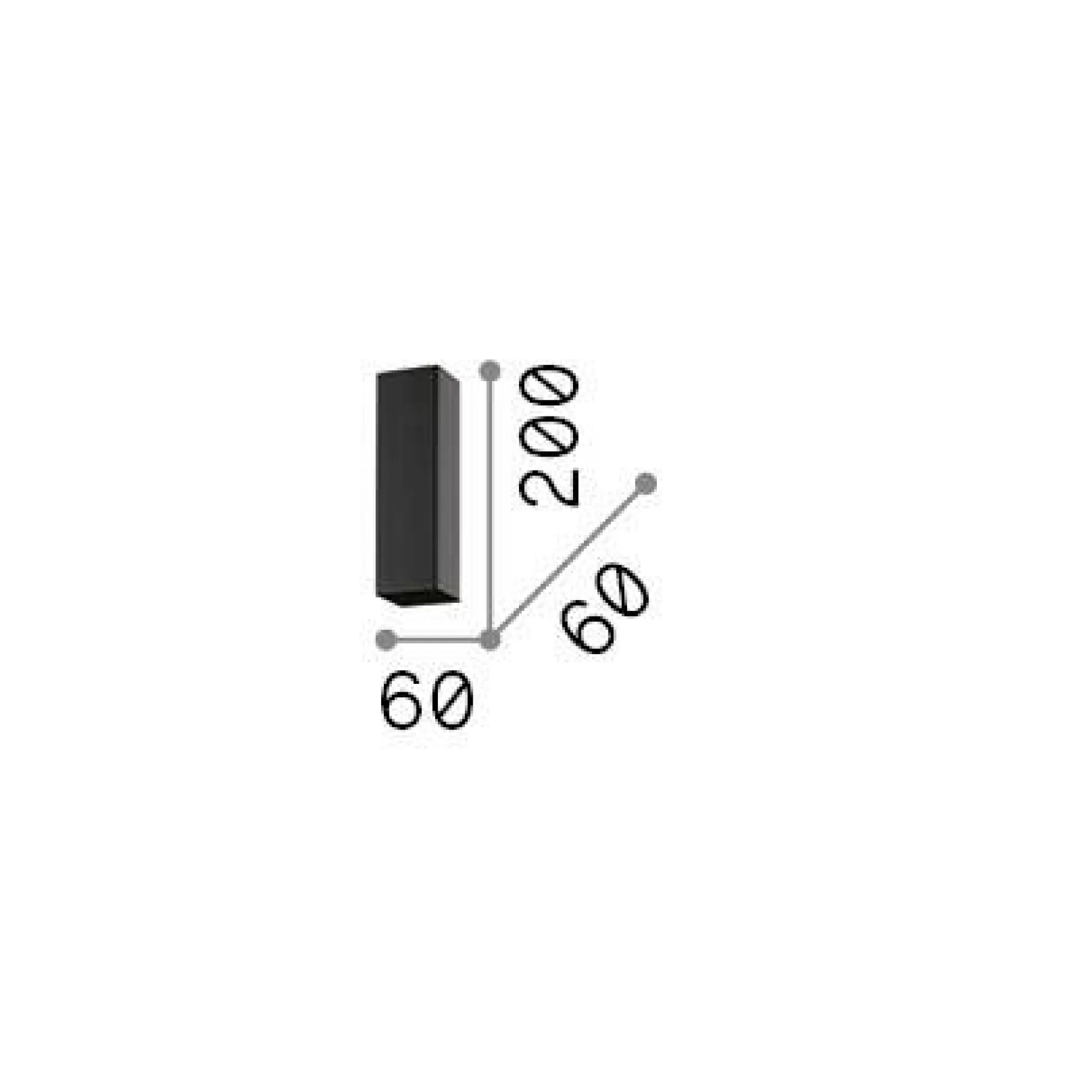 Dmora Lampade Da Soffitto<Ideal-Lux - Lampada da soffitto SKY PL1 H20 , 6 x 6 x h20 cm,