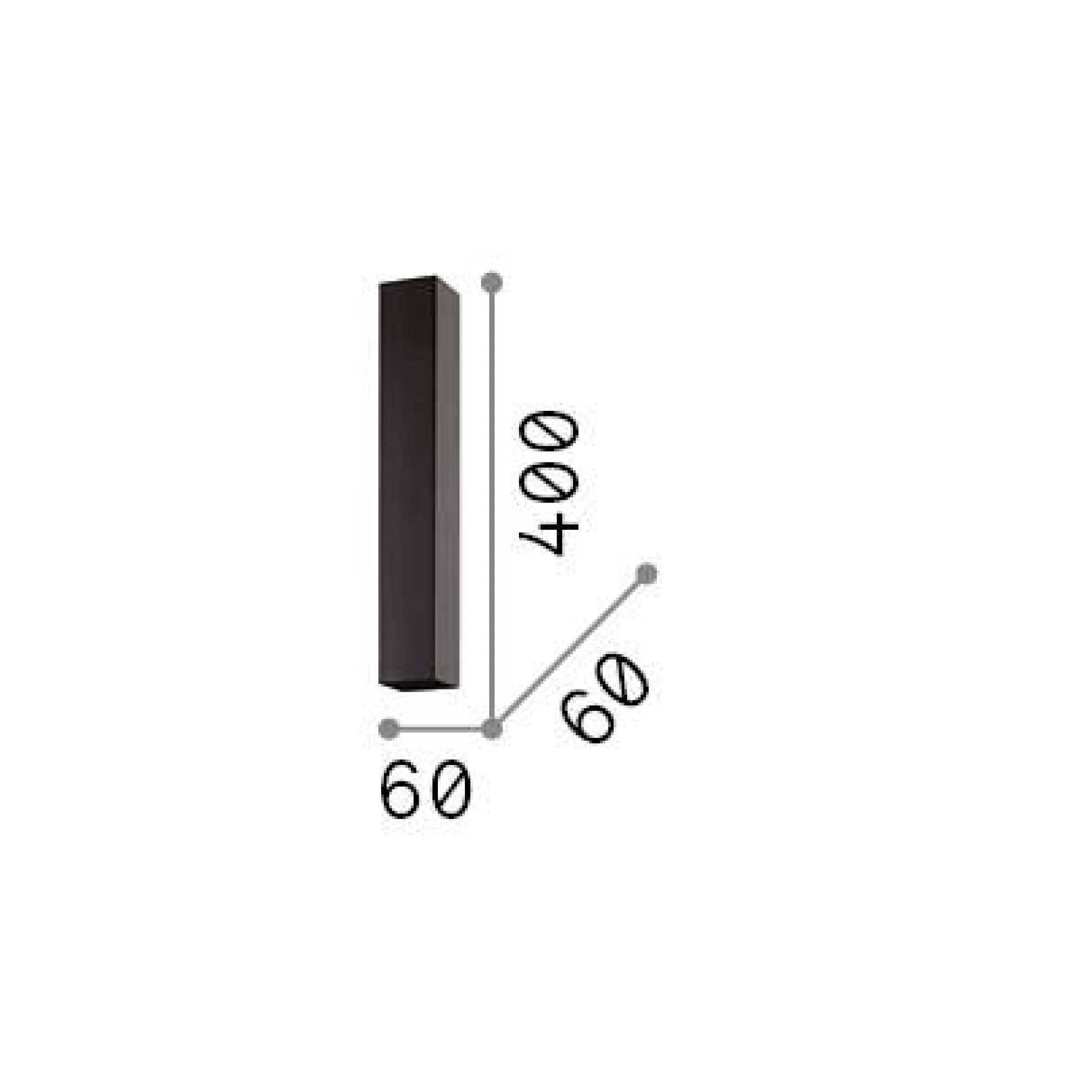 Dmora Lampade Da Soffitto<Ideal-Lux - Lampada da soffitto SKY PL1 H40 , 6 x 6 x h40 cm,