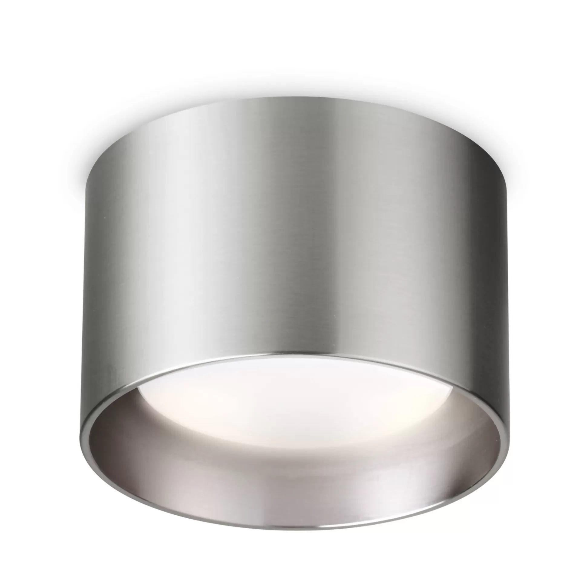 Dmora Lampade Da Soffitto<Ideal-Lux - Lampada da soffitto SPIKE PL1 ROUND NICKEL, 10 x 10 x h7 cm,