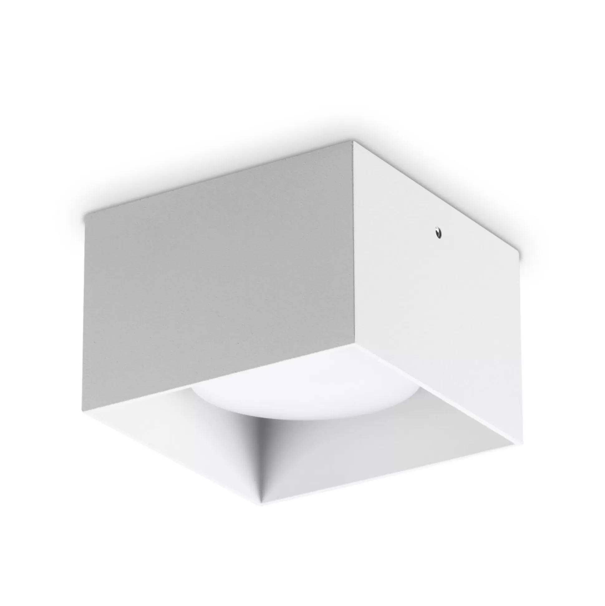 Dmora Lampade Da Soffitto<Ideal-Lux - Lampada da soffitto SPIKE PL1 SQUARE , 10 x 10 x h7 cm,