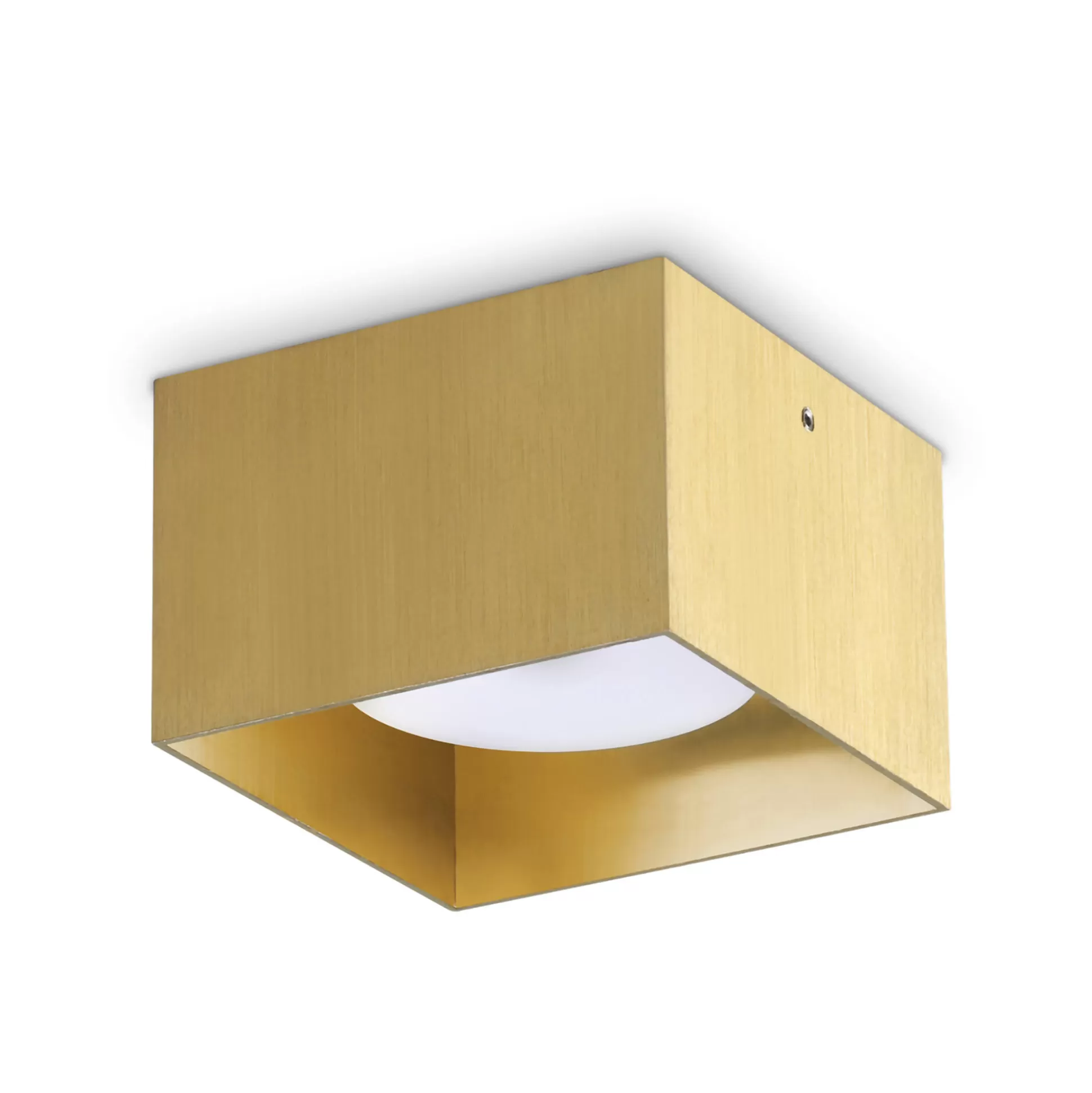 Dmora Lampade Da Soffitto<Ideal-Lux - Lampada da soffitto SPIKE PL1 SQUARE , 10 x 10 x h7 cm,