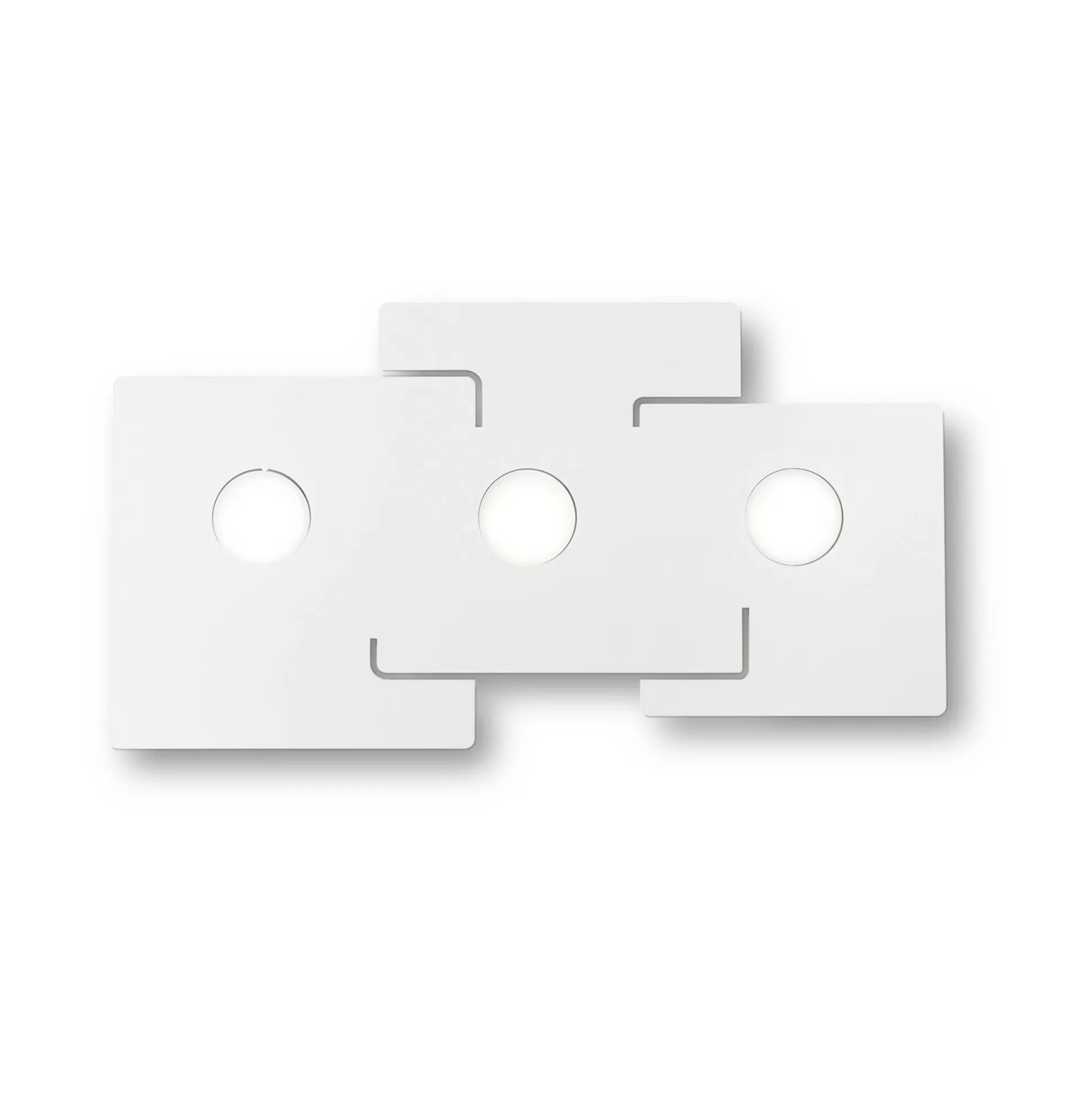 Dmora Lampade Da Soffitto<Ideal-Lux - Lampada da soffitto TOTEM PL3, Made in Italy, 64 x 35 x h3 cm,