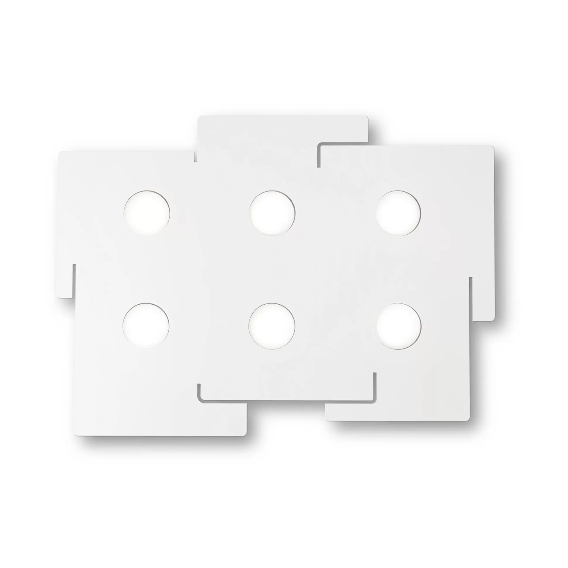 Dmora Lampade Da Soffitto<Ideal-Lux - Lampada da soffitto TOTEM PL6, Made in Italy, 53 x 71 x h3 cm,