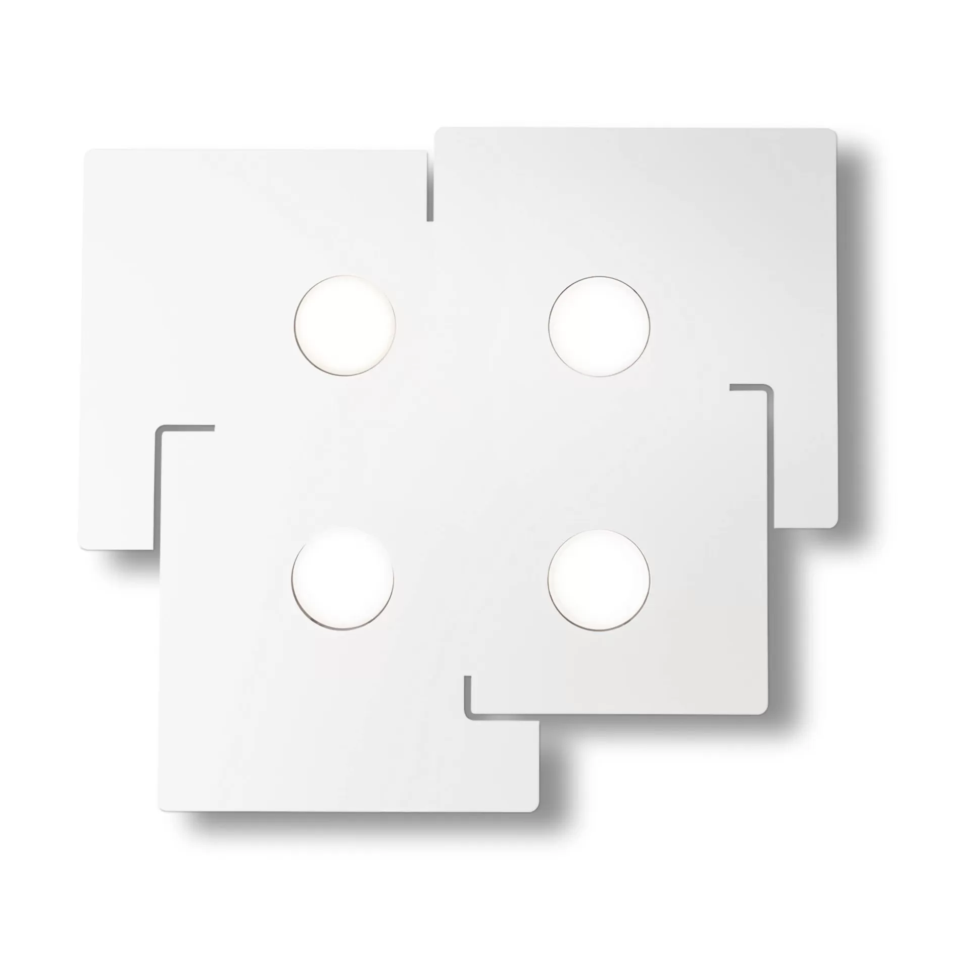 Dmora Lampade Da Soffitto<Ideal-Lux - Lampada da soffitto TOTEM PL4, Made in Italy, 56 x 51 x h3 cm,