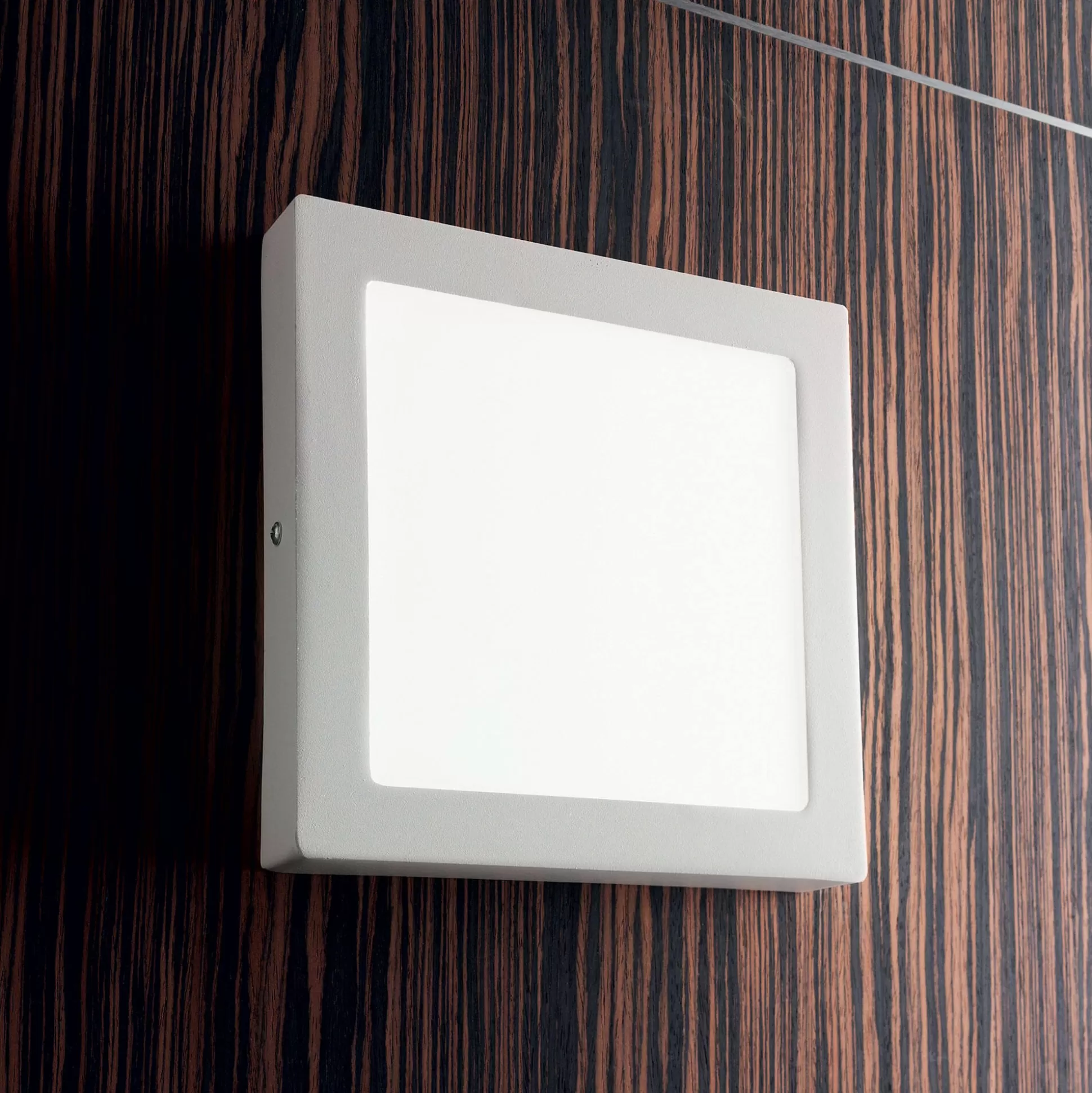 Dmora Lampade Da Soffitto<Ideal-Lux - Lampada da soffitto UNIVERSAL PL D22 SQUARE 3000K, 22 x 22 x h4 cm,