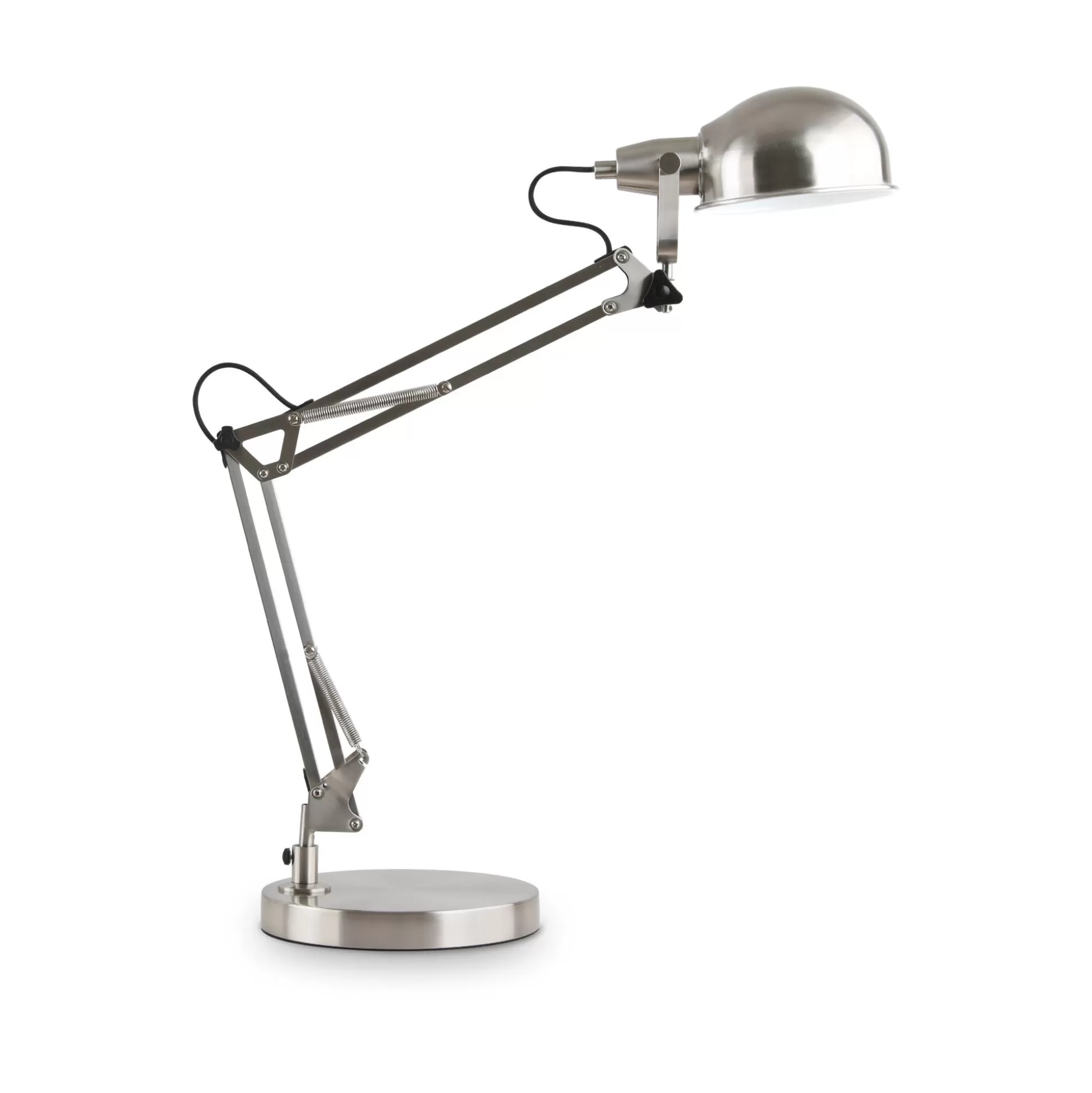 Dmora Lampade Da Tavolo<Ideal-Lux - Lampada da tavolo JOHNNY TL1 NICKEL, 21 x 51 x h65 cm,