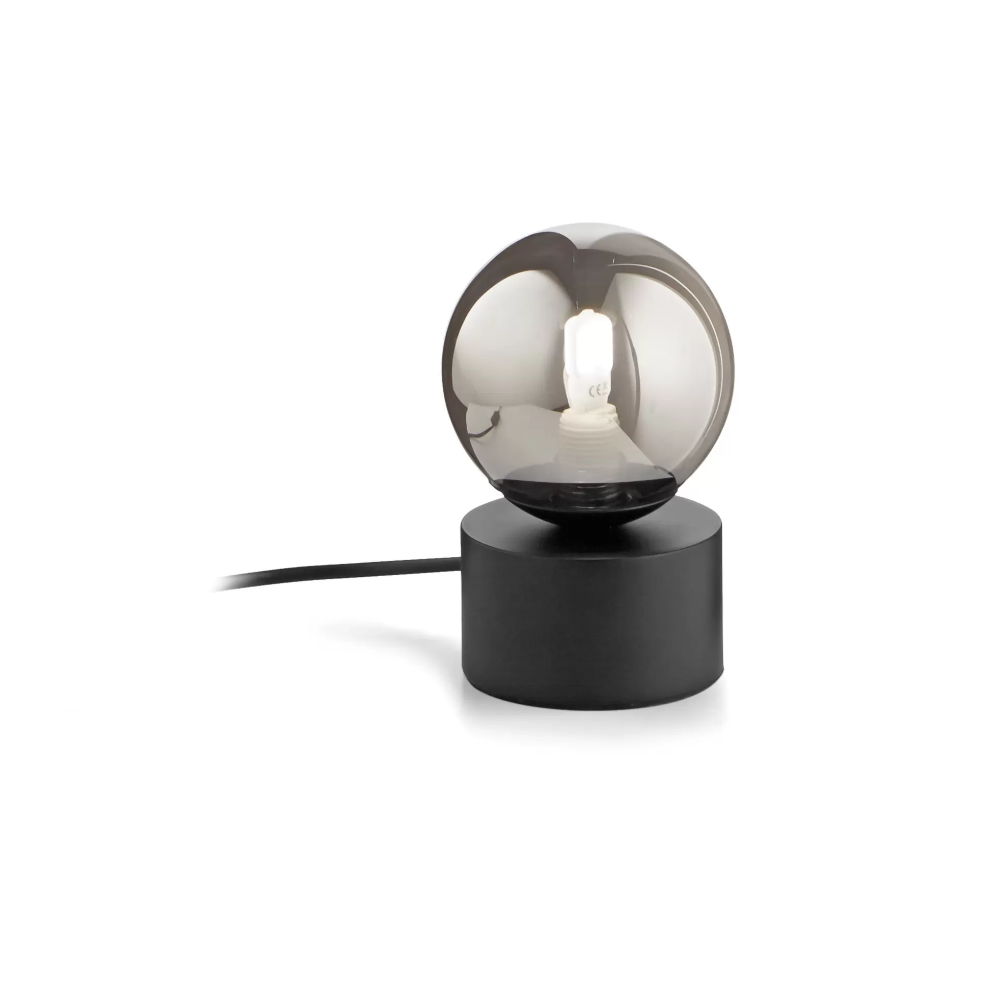 Dmora Lampade Da Tavolo<Ideal-Lux - Lampada da tavolo PERLAGE TL1 FUME', 10 x 10 x h16 cm,