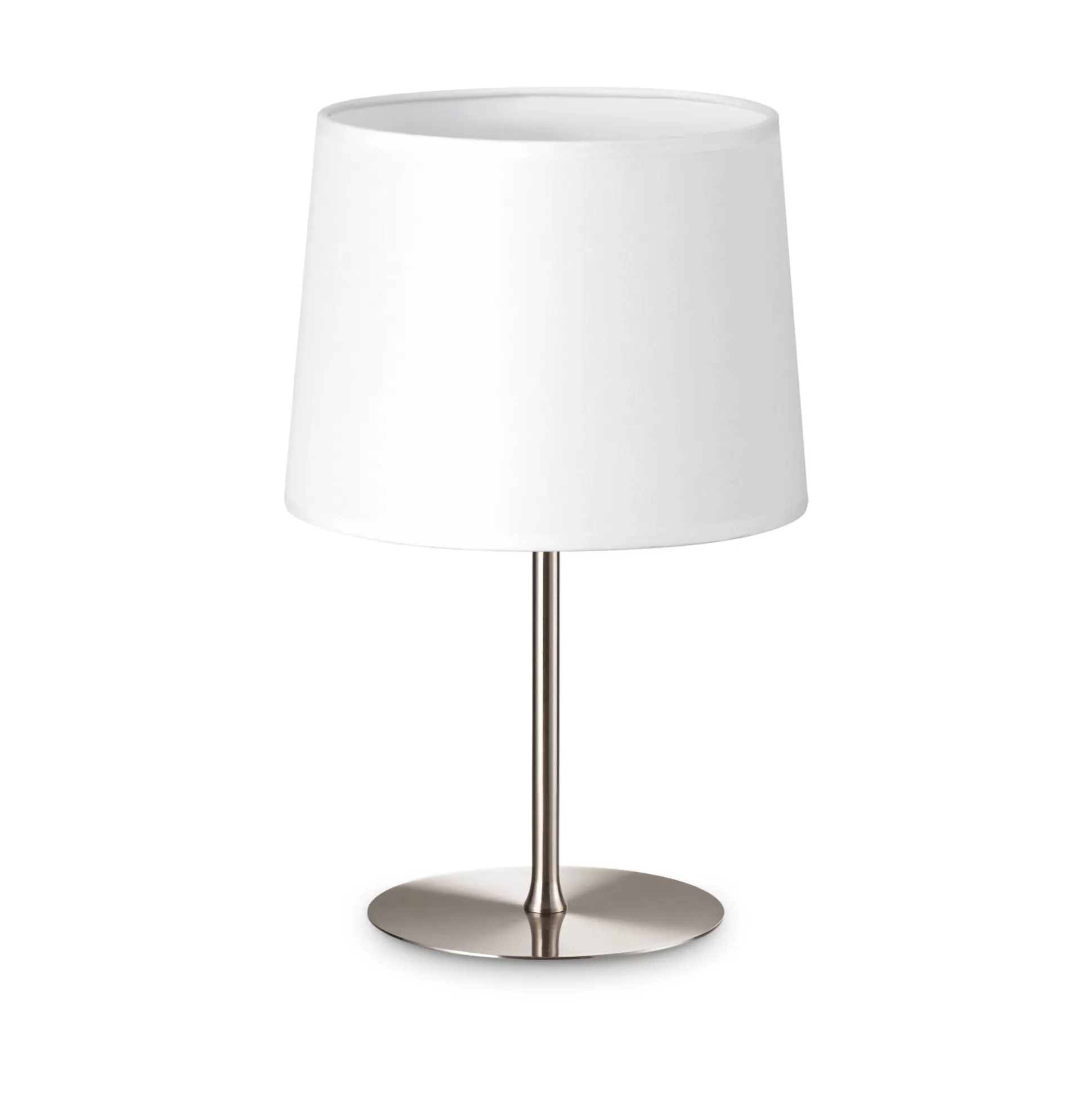 Dmora Lampade Da Tavolo<Ideal-Lux - Lampada da tavolo SET UP MTL1 SMALL NICKEL, 15 x 15 x h24 cm,