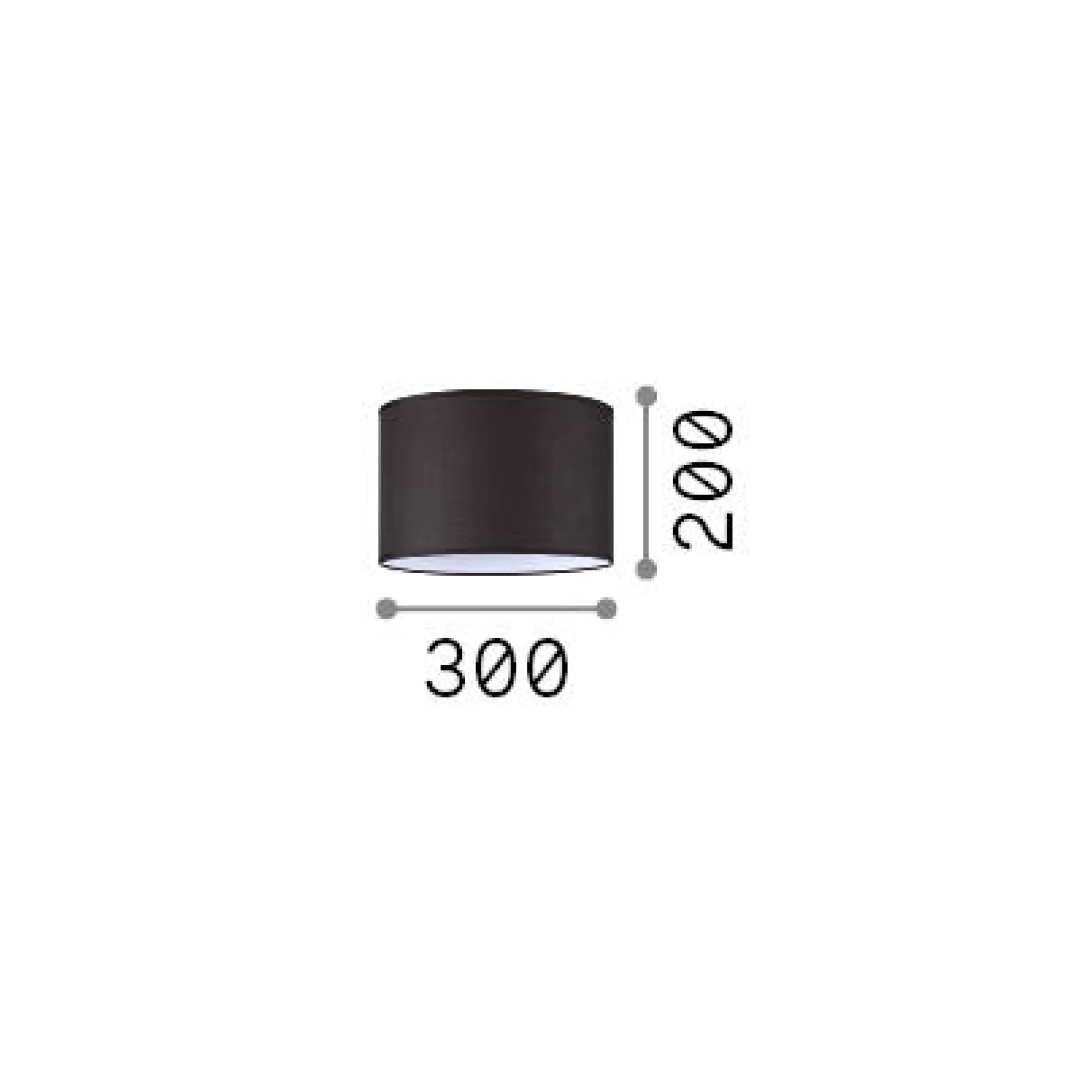 Dmora Lampade Da Tavolo<Ideal-Lux - Lampada da tavolo SET UP PARALUME CILINDRO D30 , 30 x 30 x h20 cm,