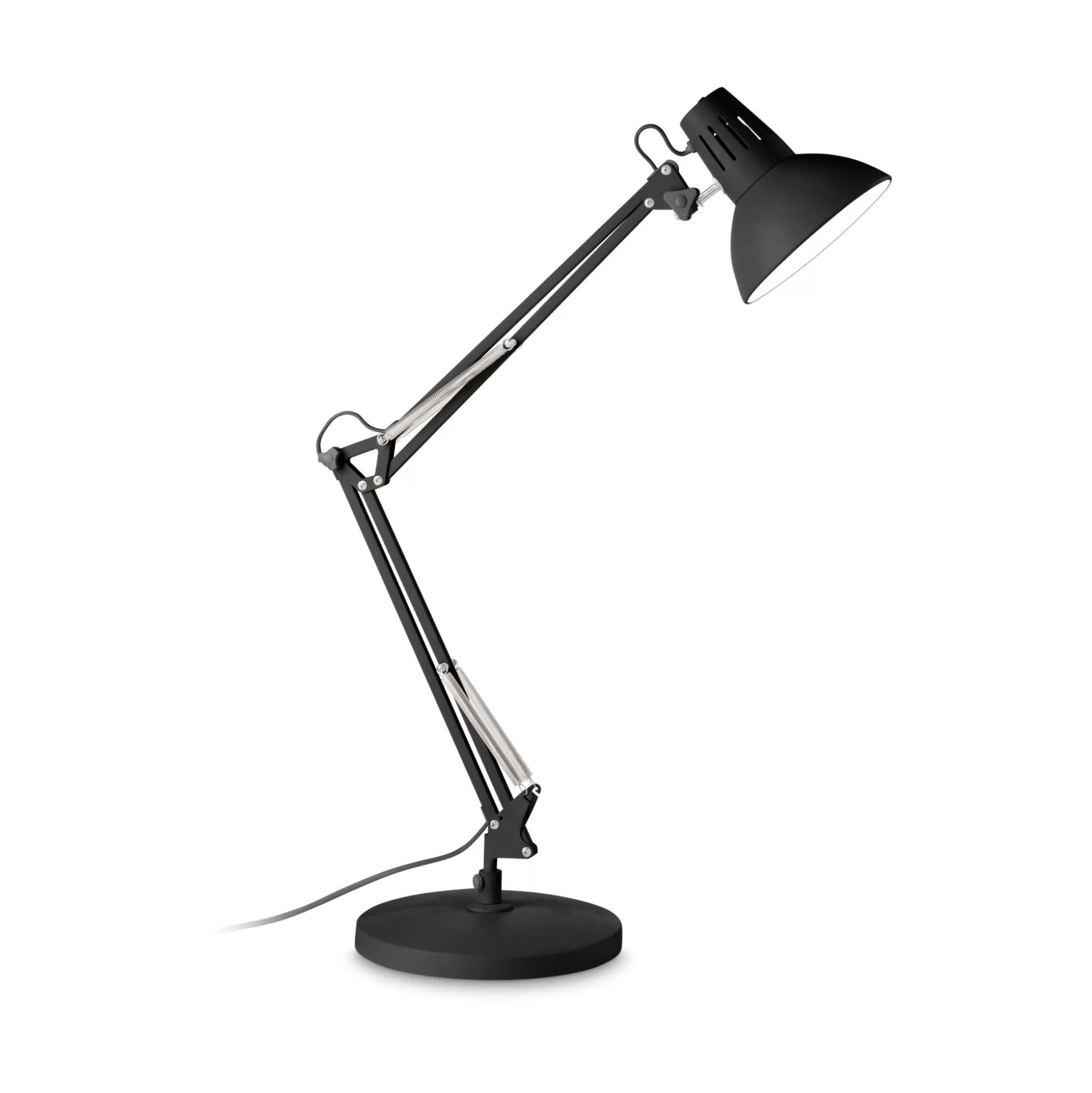 Dmora Lampade Da Tavolo<Ideal-Lux - Lampada da tavolo WALLY TL1 TOTAL BLACK, 20 x 36 x h58 cm,