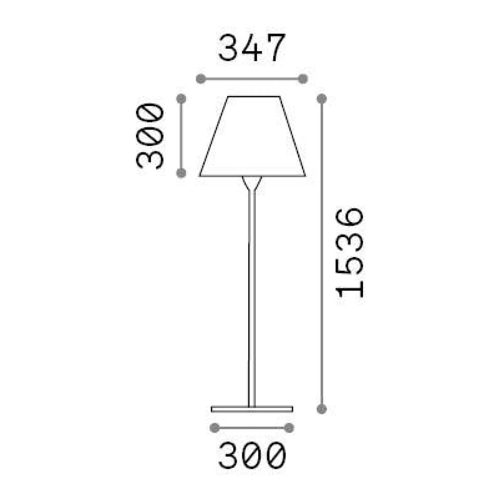 Dmora Lampade Outdoor<Ideal-Lux - Lampada outdoor ARCADIA PT1, 35 x 35 x h154 cm,