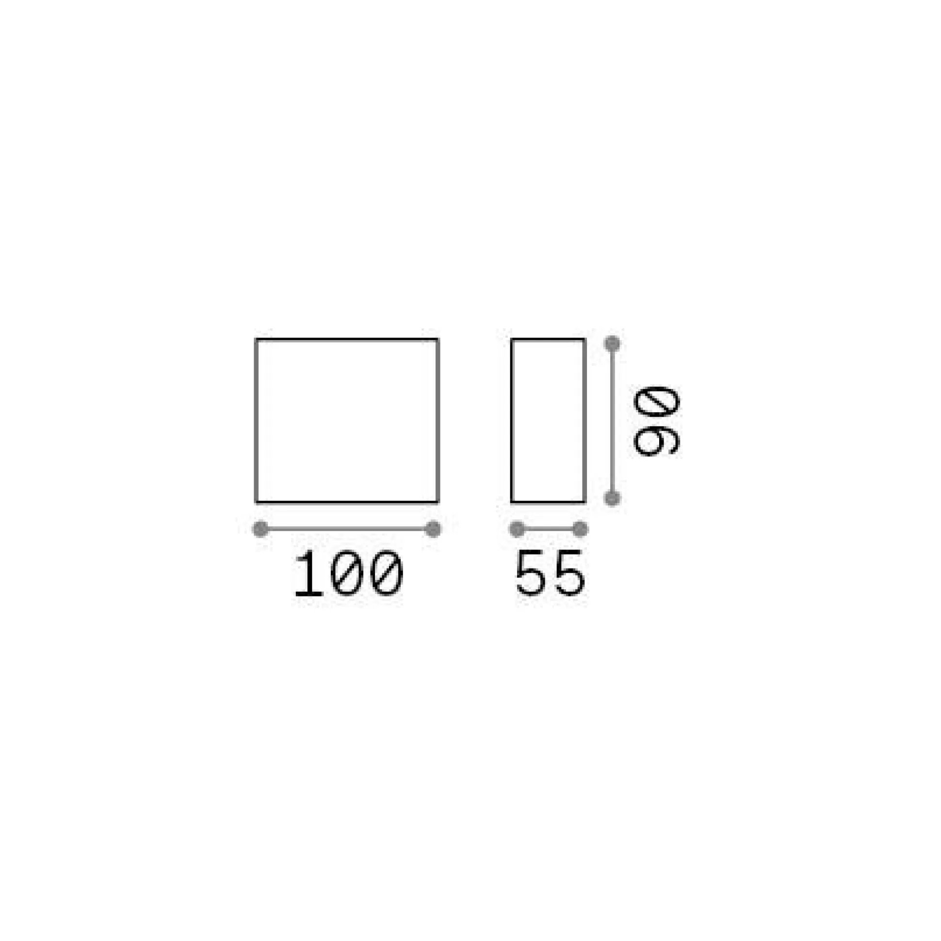 Dmora Lampade Outdoor<Ideal-Lux - Lampada outdoor ARGO AP1 3000K, 9 x 10 x h6 cm,