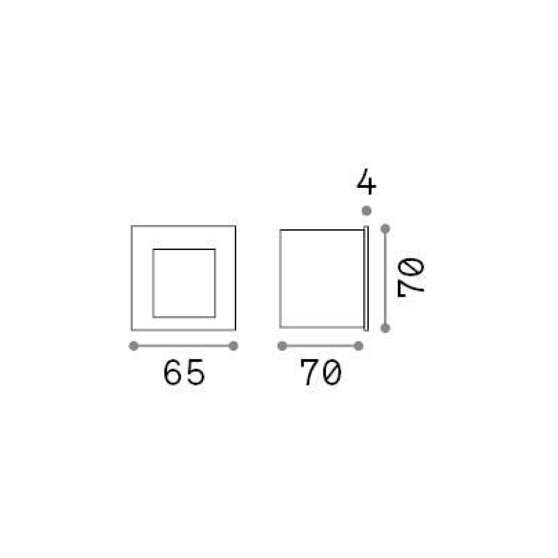Dmora Lampade Outdoor<Ideal-Lux - Lampada outdoor BIT FI , 7 x 7 x h7 cm,