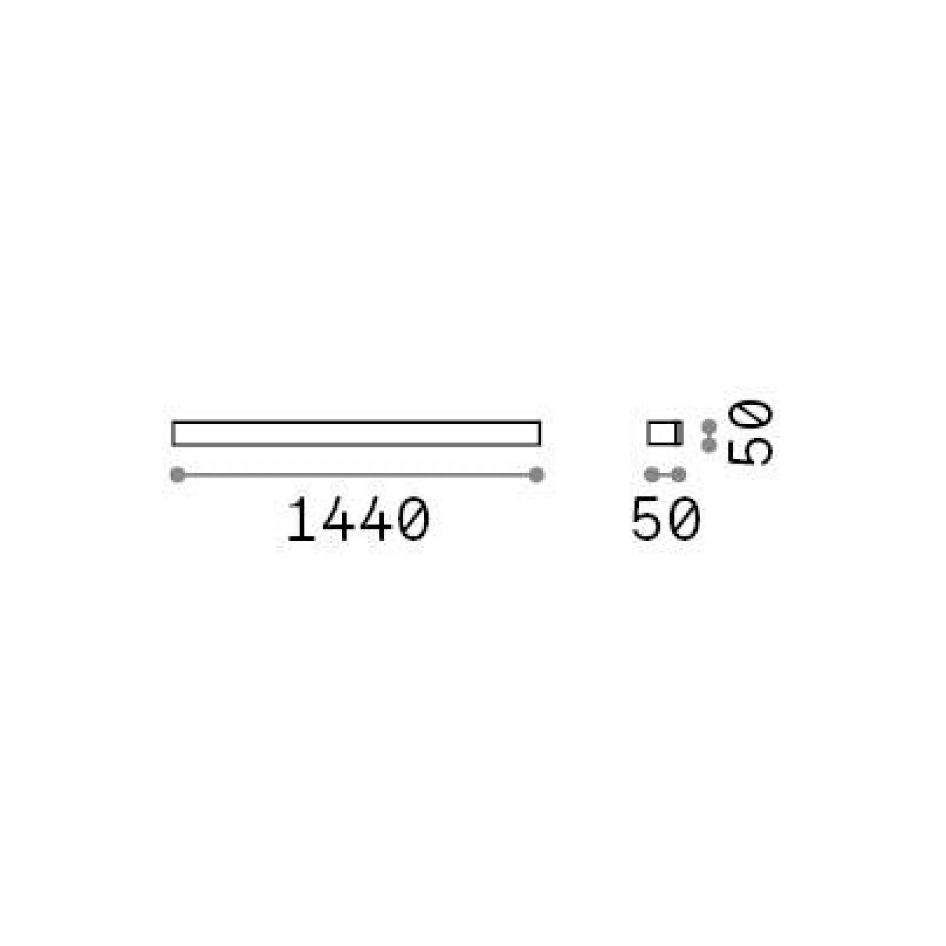 Dmora Lampade Outdoor<Ideal-Lux - Lampada outdoor LINEA AP D144 , 144 x 5 x h5 cm,