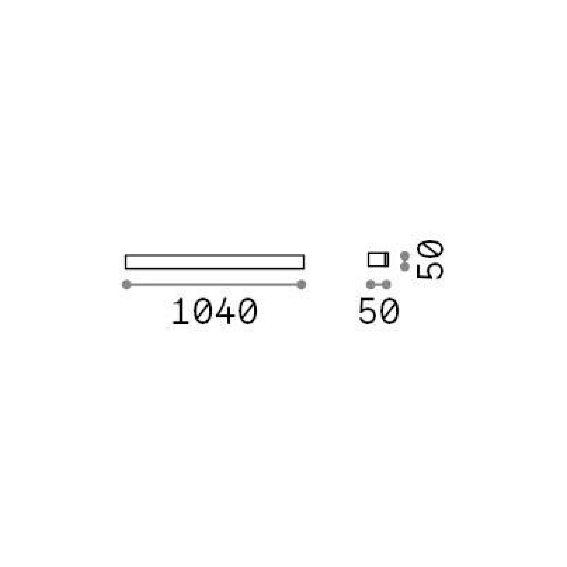 Dmora Lampade Outdoor<Ideal-Lux - Lampada outdoor LINEA AP D104 , 104 x 5 x h5 cm,