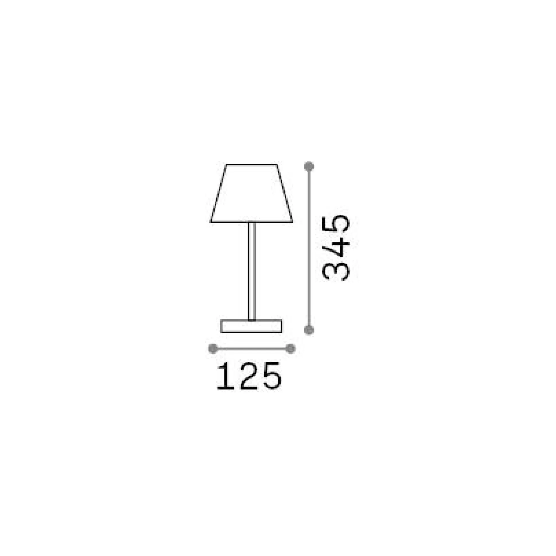 Dmora Lampade Outdoor<Ideal-Lux - Lampada outdoor LOLITA TL COFFEE, 13 x 13 x h35 cm,