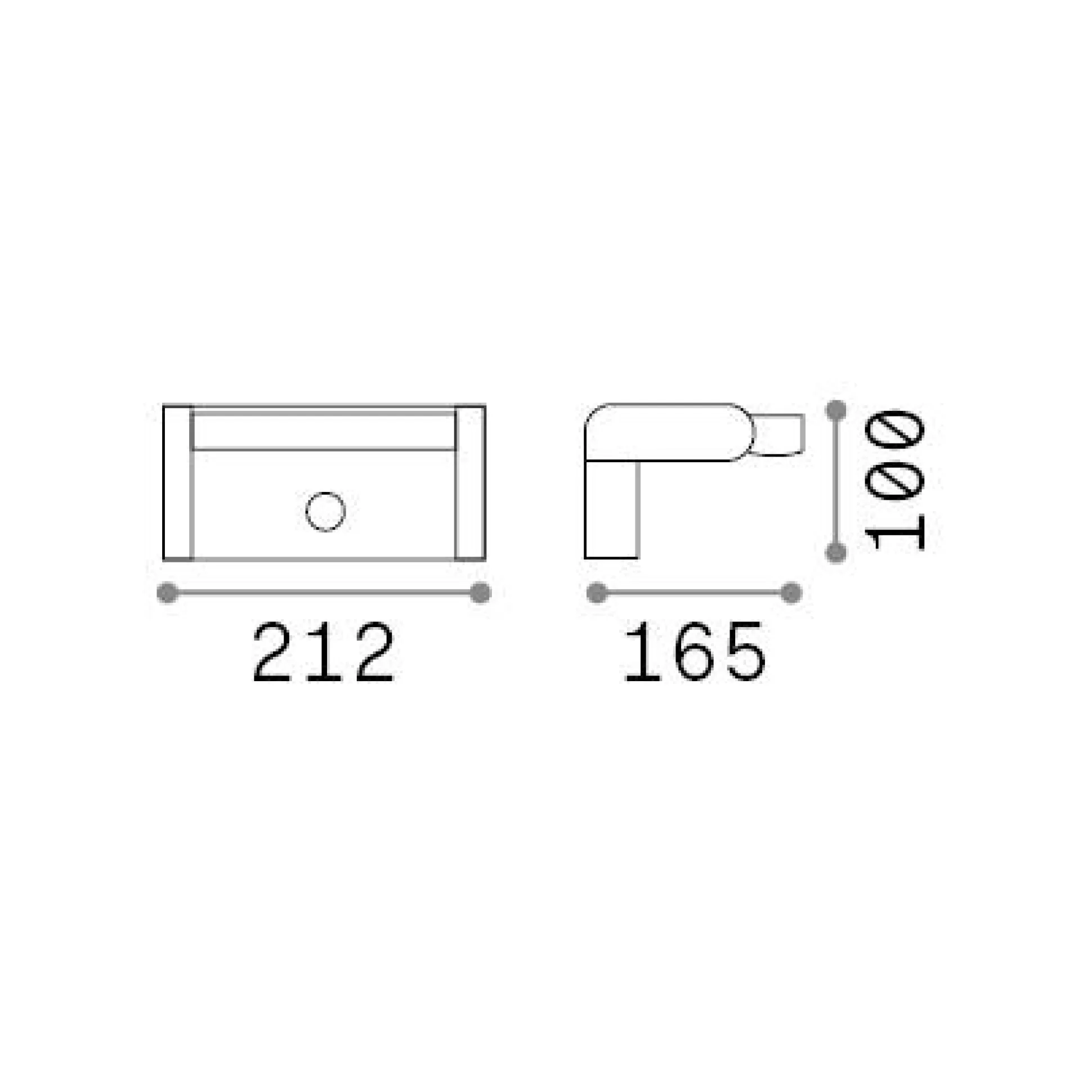 Dmora Lampade Outdoor<Ideal-Lux - Lampada outdoor SWIPE AP SENSOR , 21 x 10 x h12 cm,