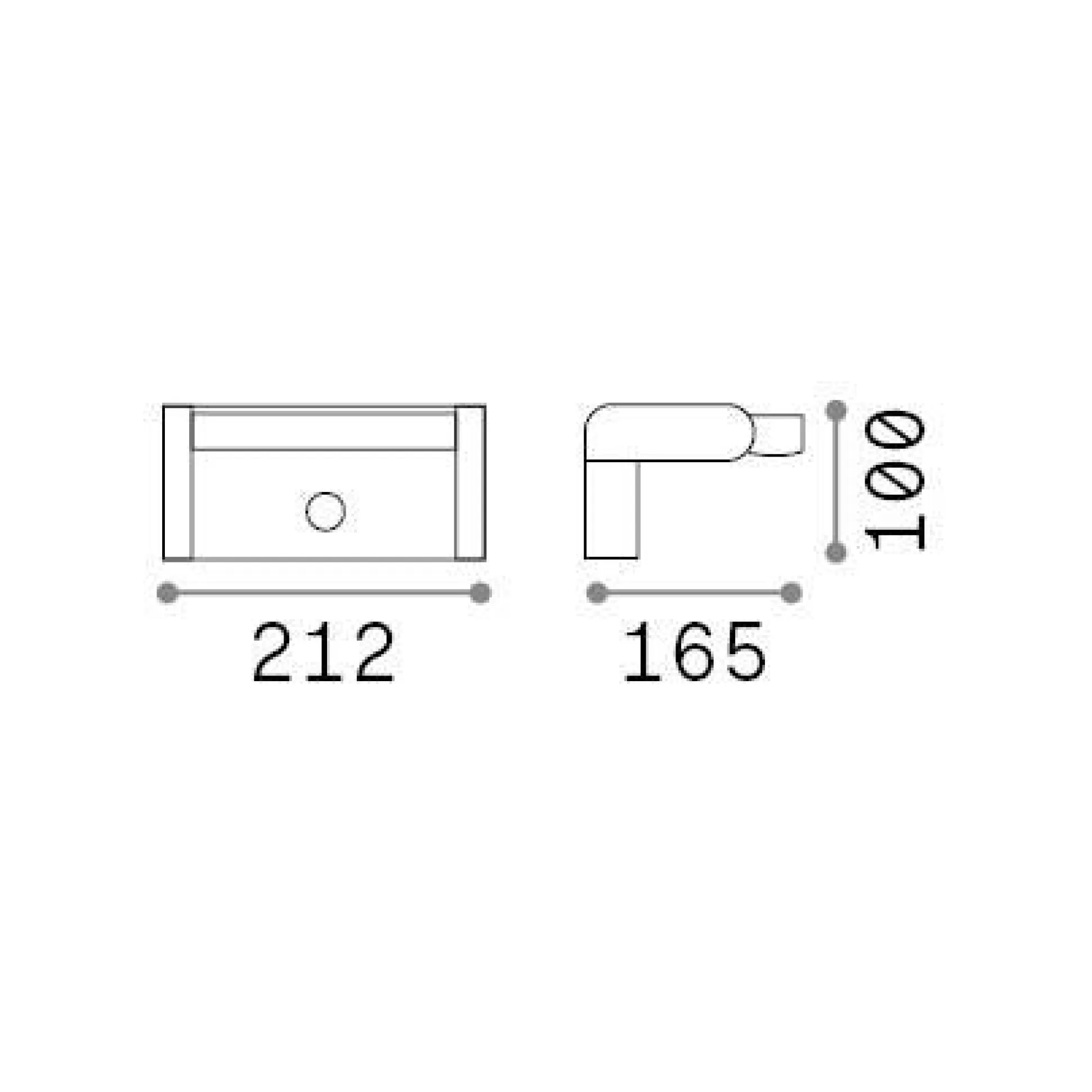 Dmora Lampade Outdoor<Ideal-Lux - Lampada outdoor SWIPE AP SENSOR , 21 x 10 x h12 cm,