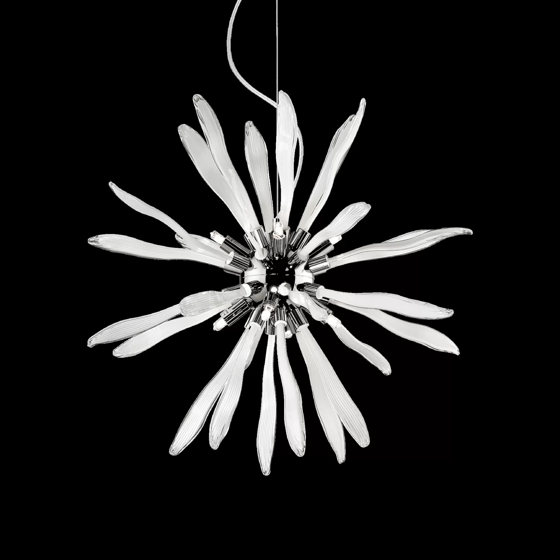 Dmora Lampade A Sospensione<Lampada a sospensione, Lampadario, Luminare sospeso, Lampada a pendente, 50x50h65 cm,