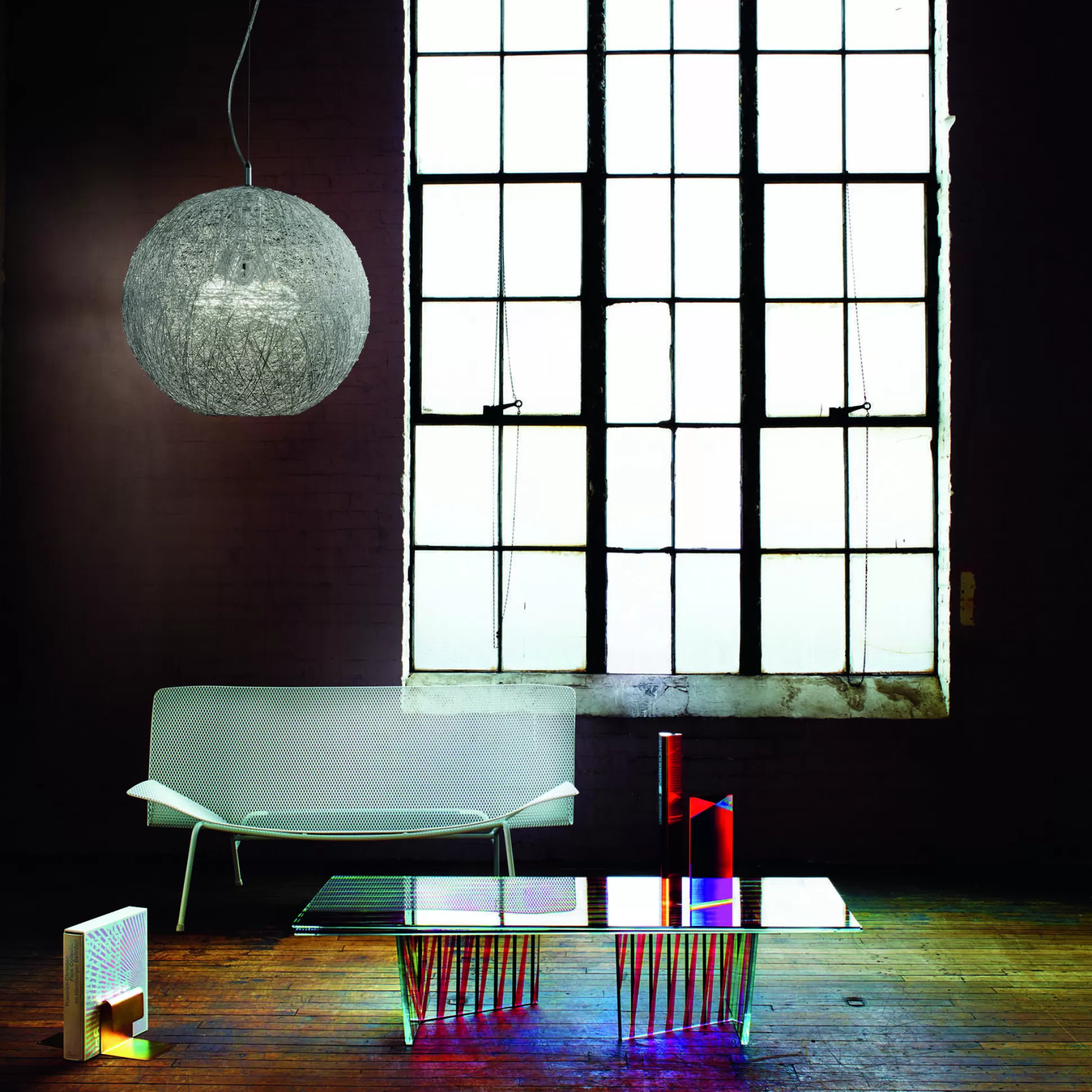 Dmora Lampade A Sospensione<Lampada a sospensione, Lampadario, Luminare sospeso, Lampada a pendente, 33x33h43 cm,