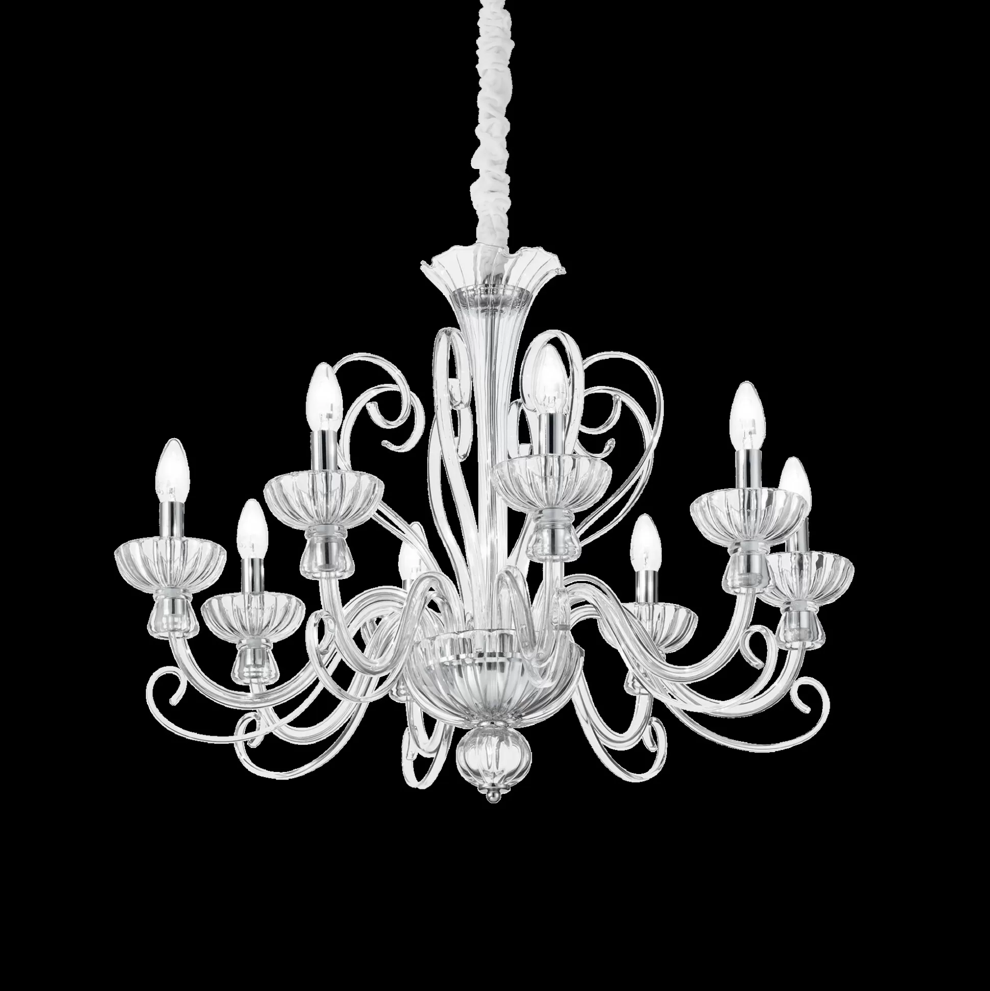 Dmora Lampade A Sospensione<Lampada a sospensione, Lampadario, Luminare sospeso, Lampada a pendente, 78x78h80 cm,