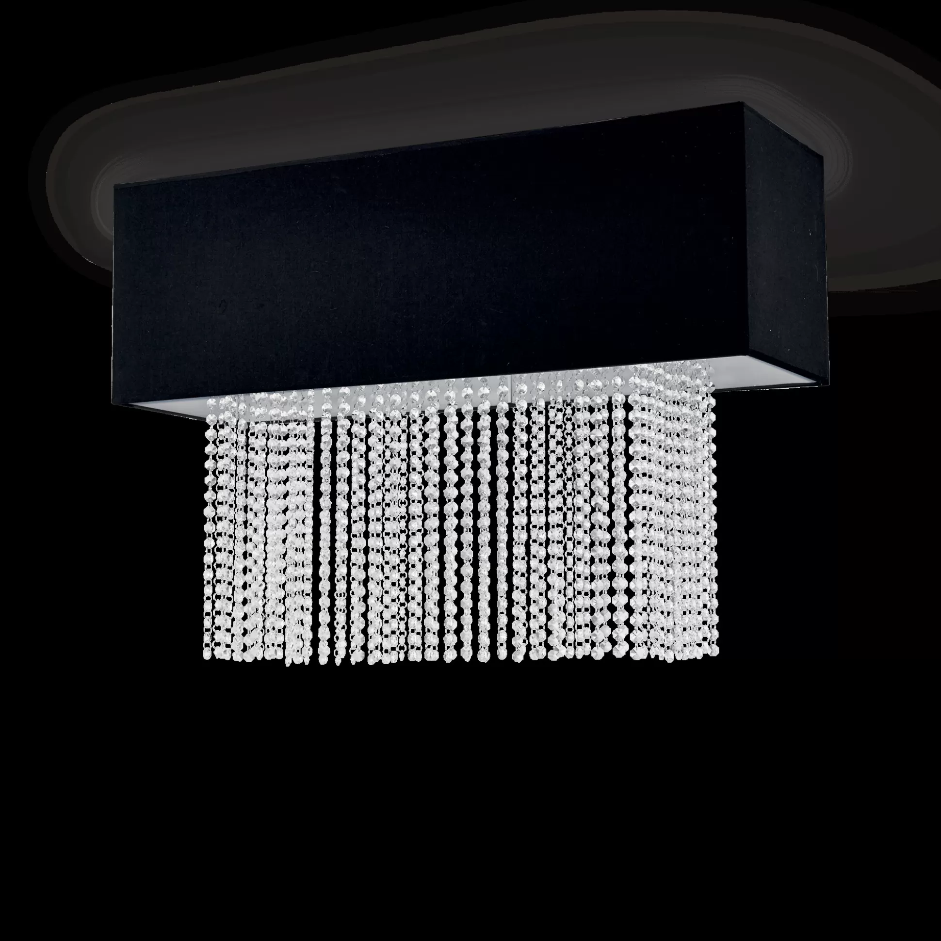 Dmora Lampade Da Soffitto<Lampada da soffitto, Plafone, Luminaria a soffitto, Luce per soffitto, 90x30h68 cm,