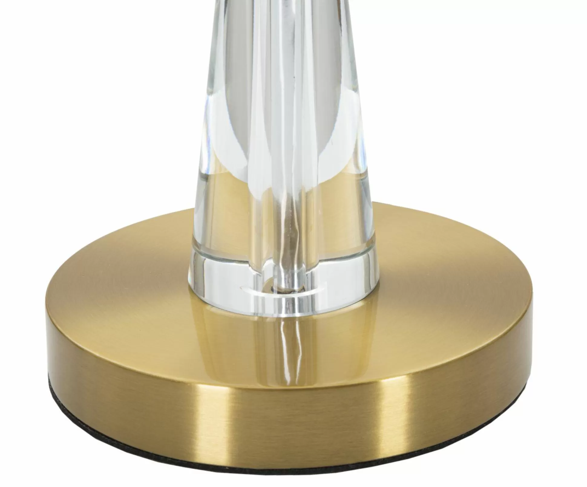 Dmora Lampade Da Tavolo<Lampada da tavolo Arriccio, 30x30 h56 cm, Bianco e Oro