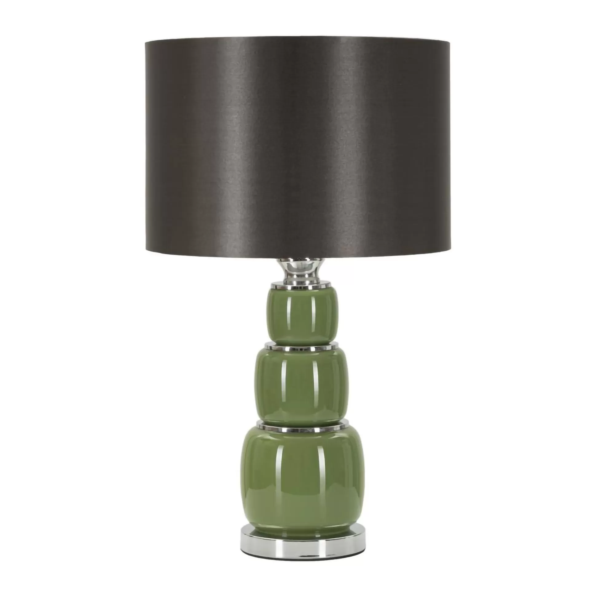 Dmora Lampade Da Tavolo<Lampada da tavolo Castino, 33x33 h57 cm, Bianco e Grigio