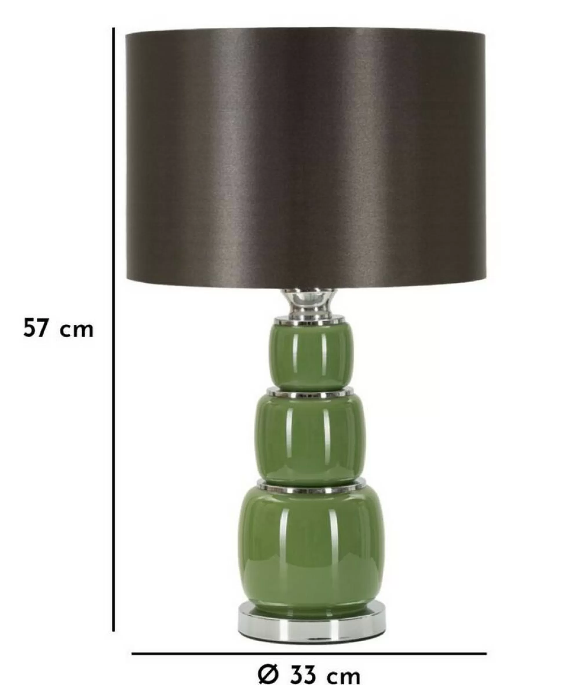 Dmora Lampade Da Tavolo<Lampada da tavolo Castino, 33x33 h57 cm, Bianco e Grigio