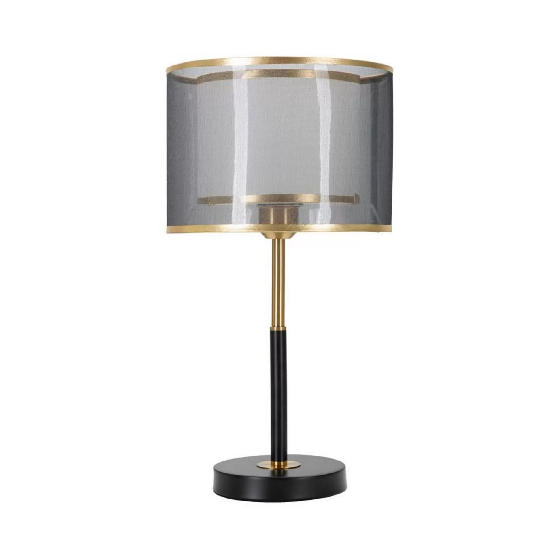 Dmora Lampade Da Tavolo<Lampada da tavolo Chiaroscuro, 25x25 h48 cm, Nero e Oro