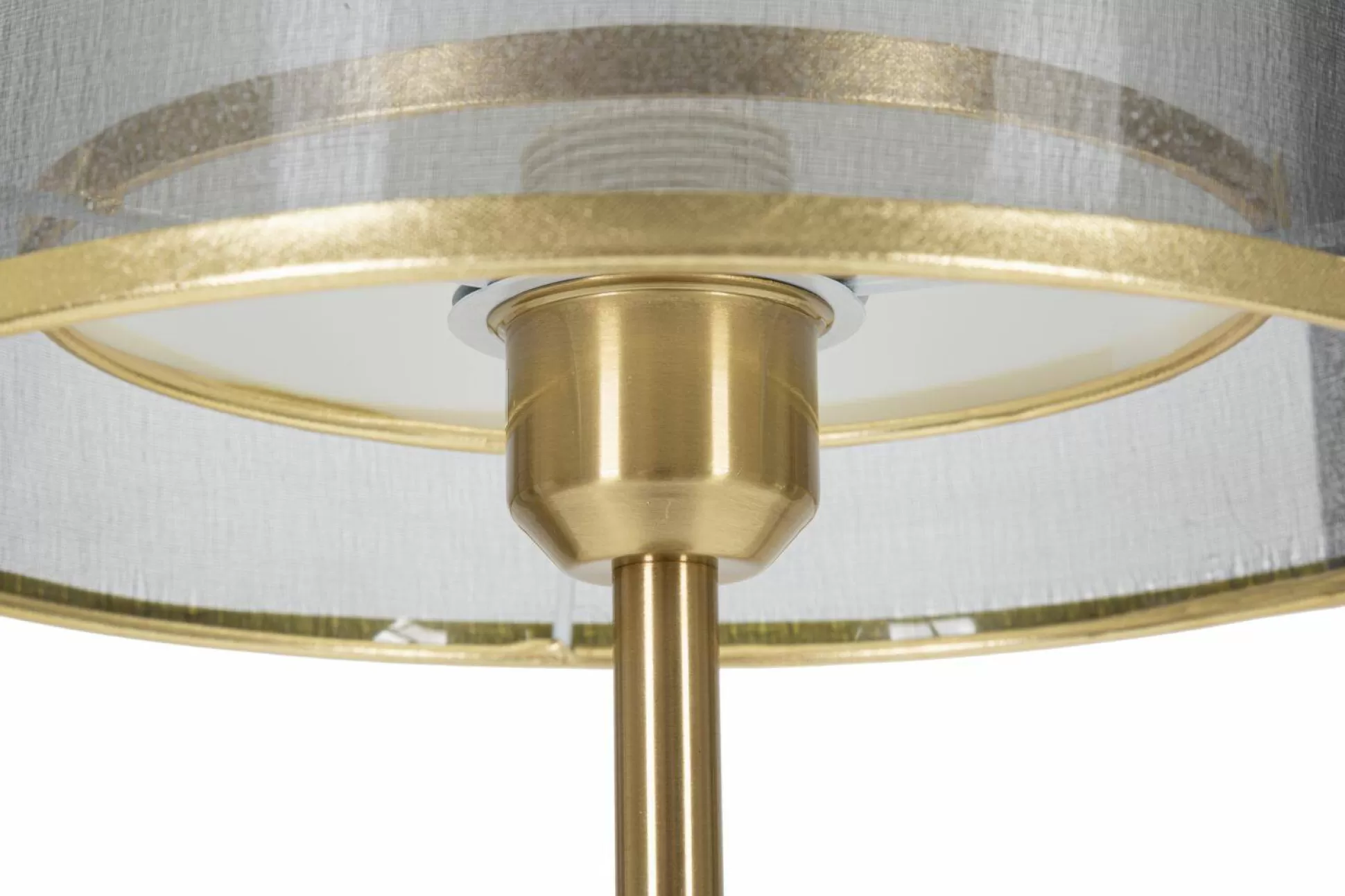 Dmora Lampade Da Tavolo<Lampada da tavolo Chiaroscuro, 25x25 h48 cm, Nero e Oro
