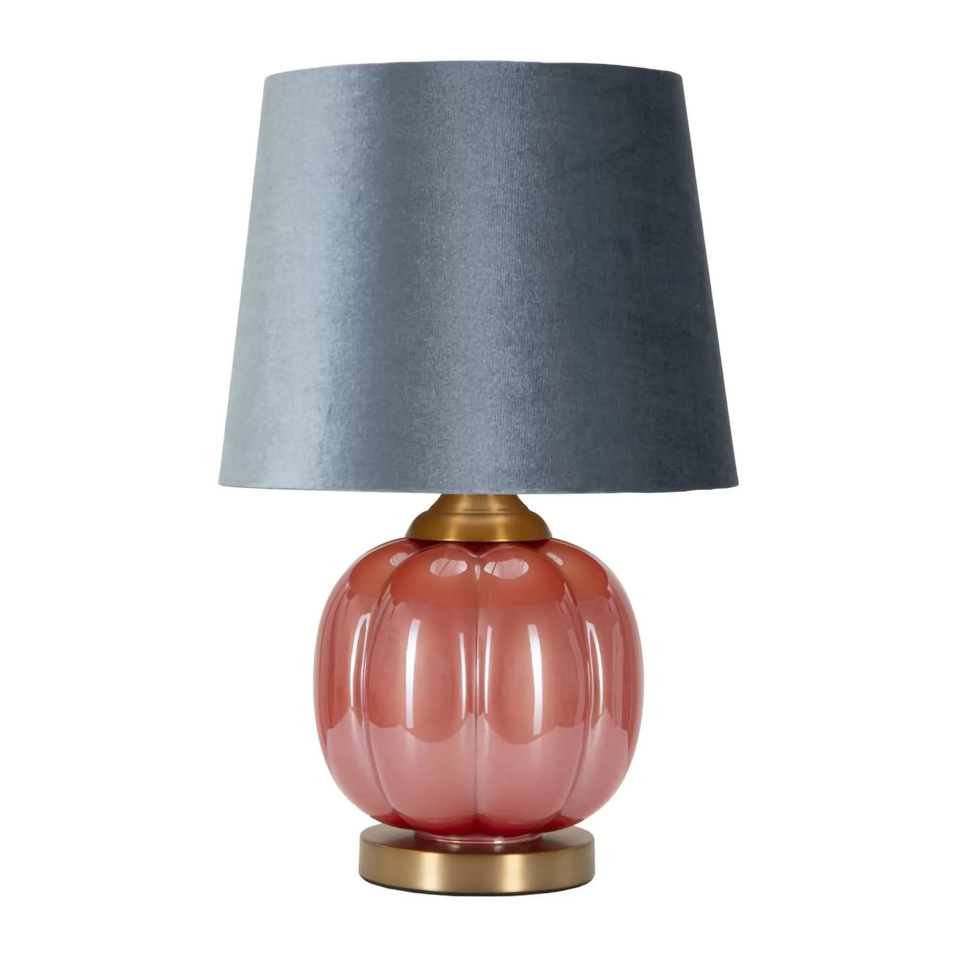 Dmora Lampade Da Tavolo<Lampada da tavolo Fibocchi, 33x33 h50 cm, Rosso e Blu